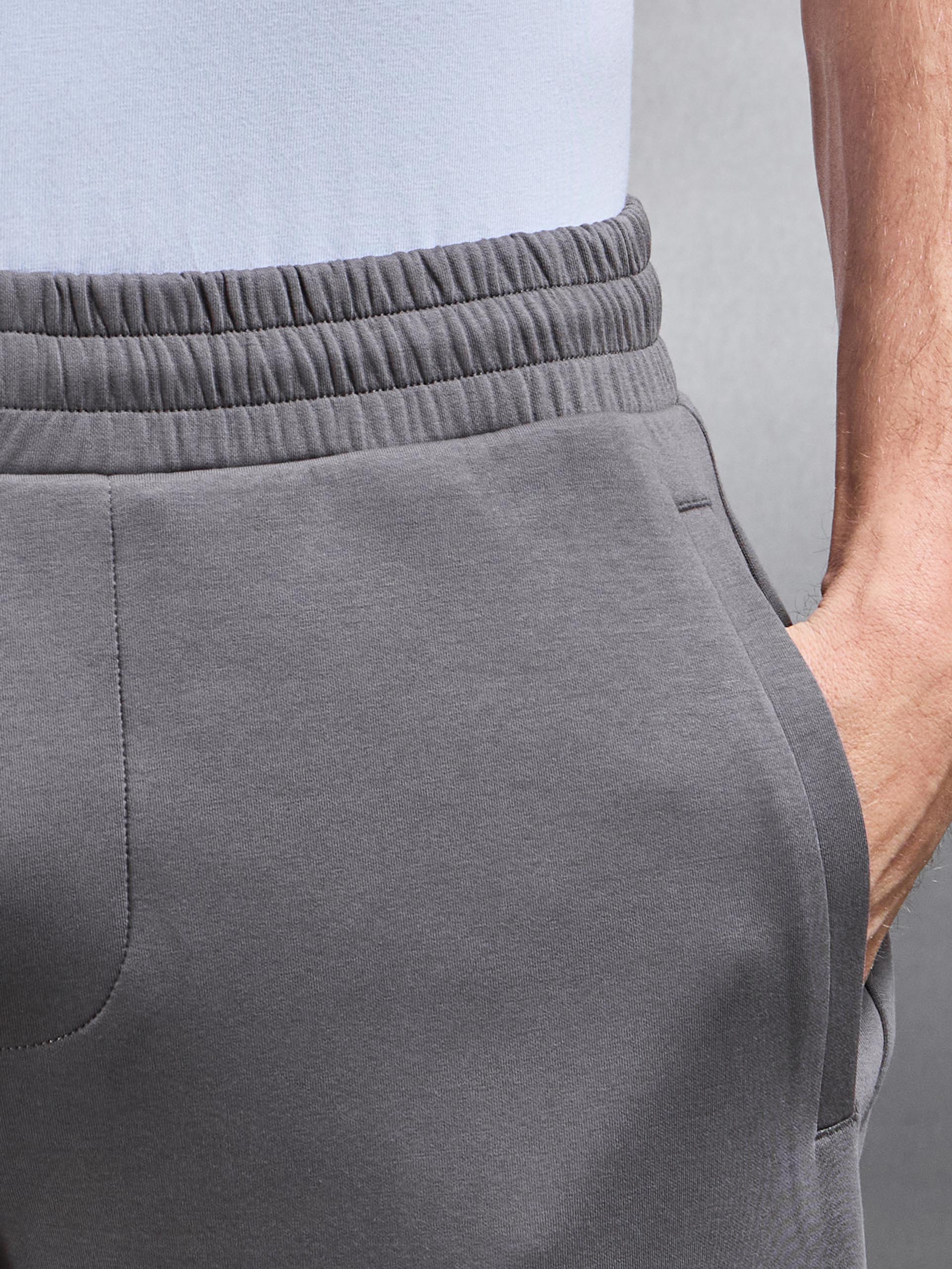 Interlock Jersey Straight Leg Jogger in Charcoal - Image 5