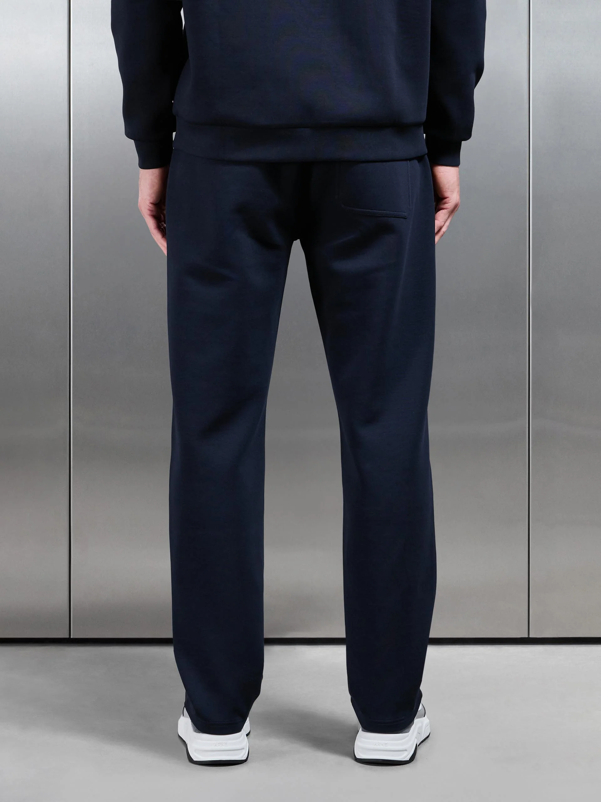 Interlock Jersey Straight Leg Jogger in Navy - Image 3