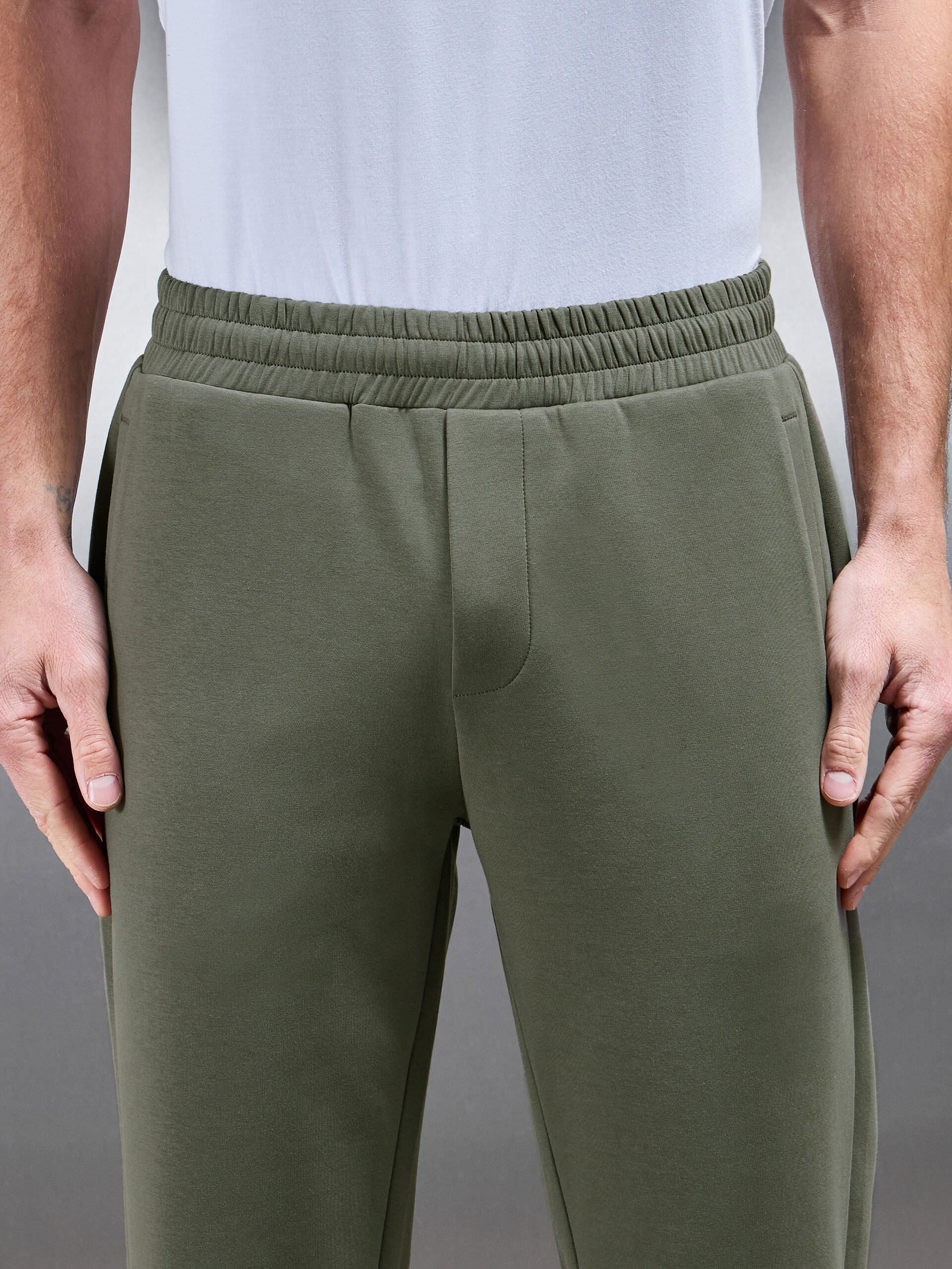 Interlock Jersey Straight Leg Jogger in Sage - Image 4