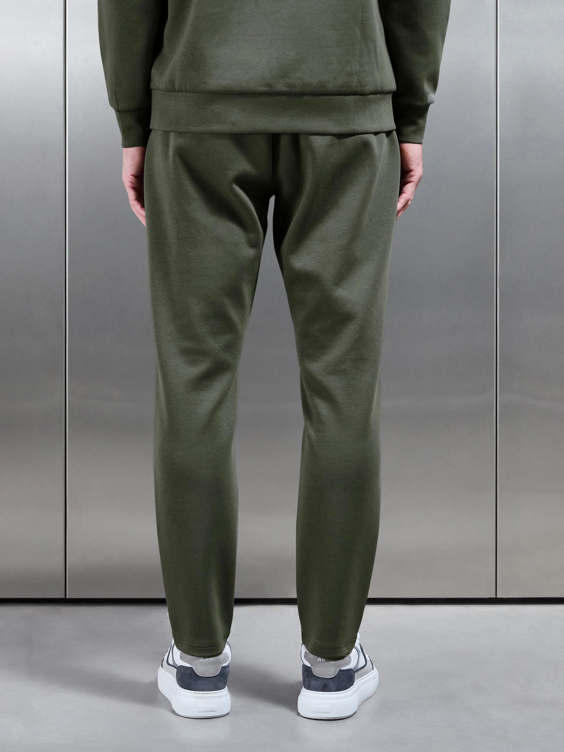 Interlock Jersey Tapered Jogger in Sage - Image 3
