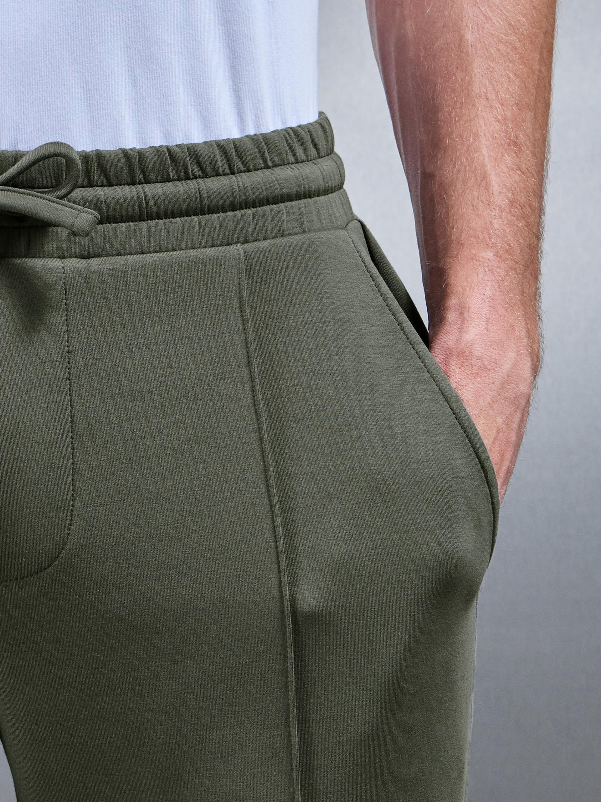 Interlock Jersey Tapered Jogger in Sage - Image 4