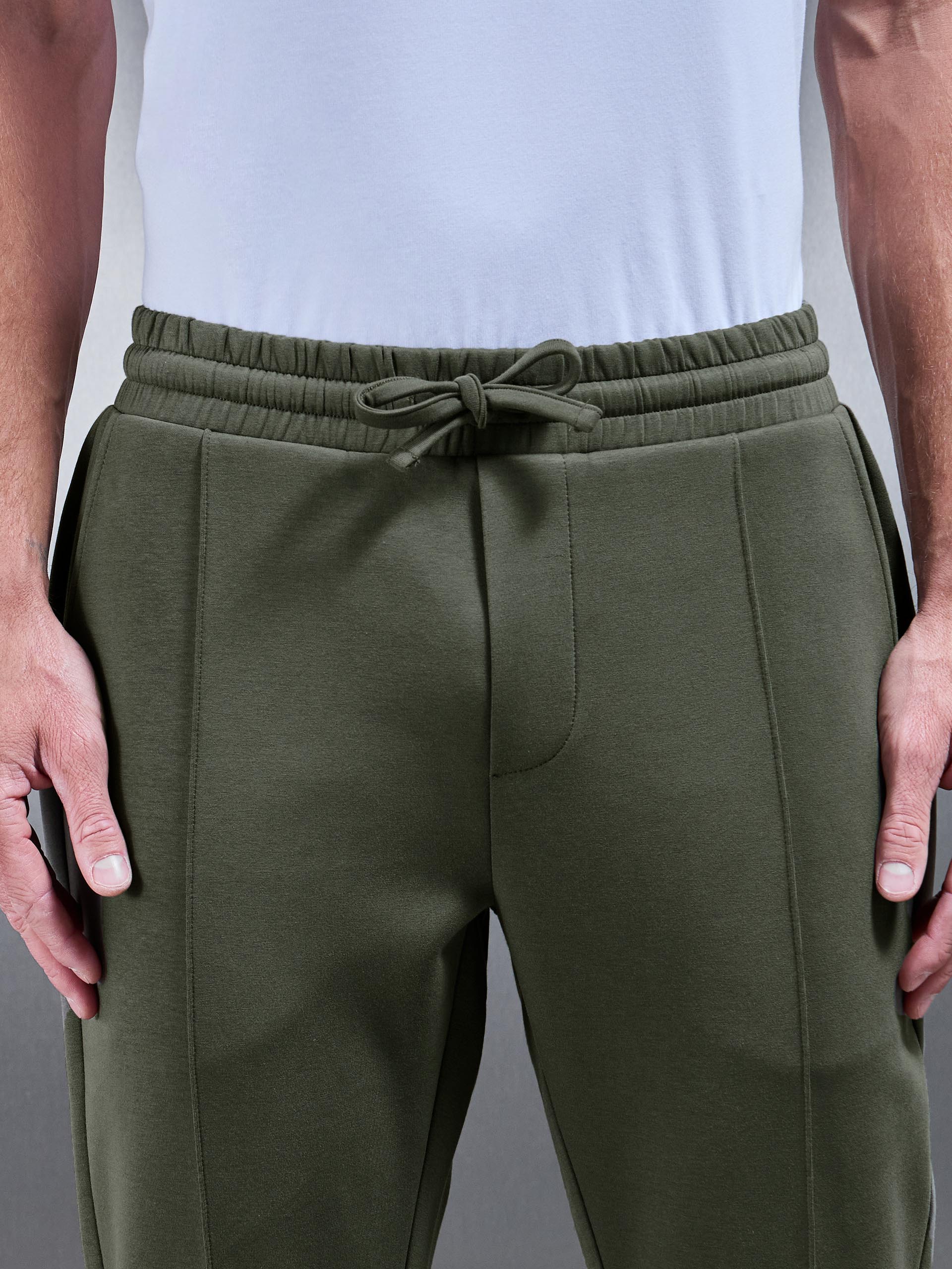 Interlock Jersey Tapered Jogger in Sage - Image 5