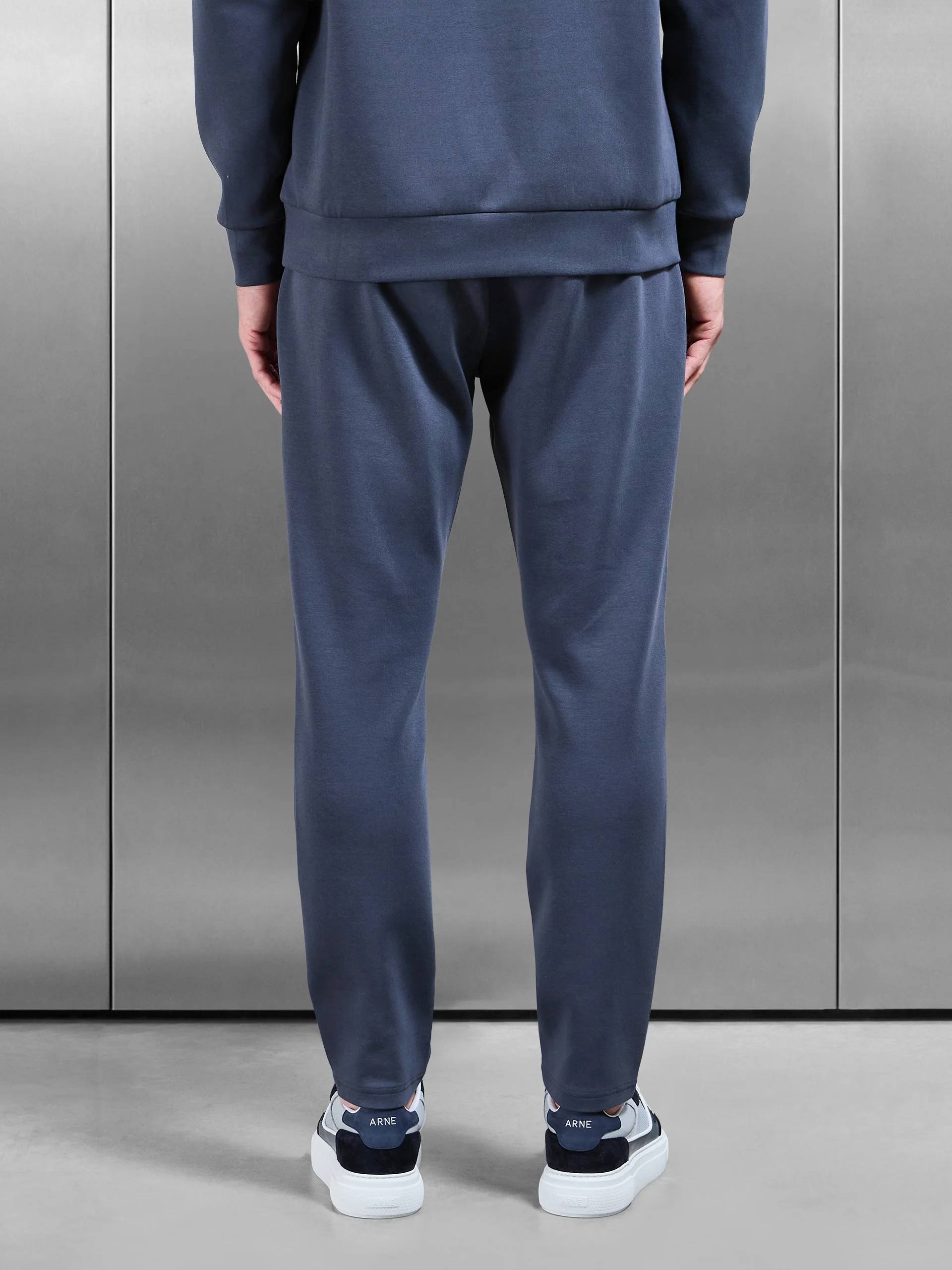 Interlock Jersey Tapered Jogger in Slate Blue - Image 5