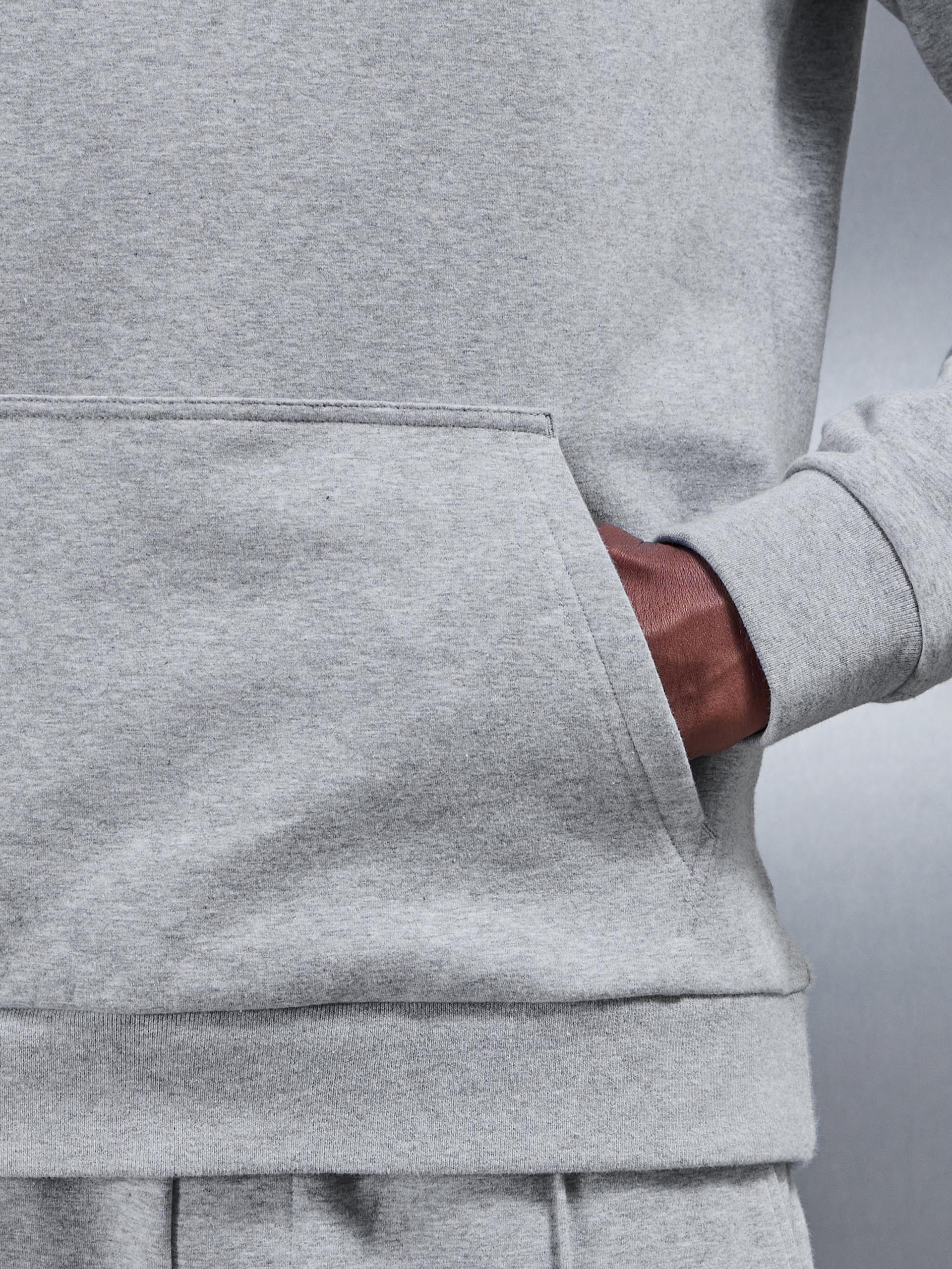 Jersey Hoodie in Marl Grey - Image 5