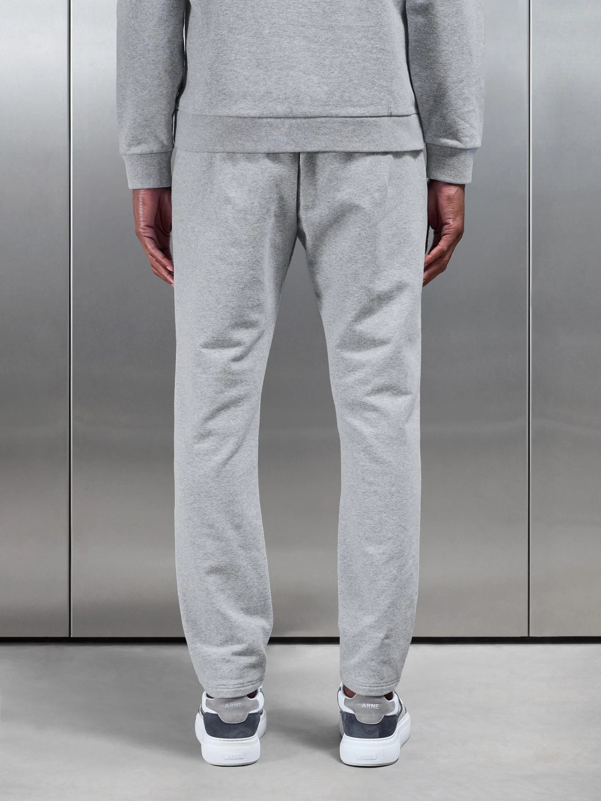 Jersey Jogger in Marl Grey - Image 3