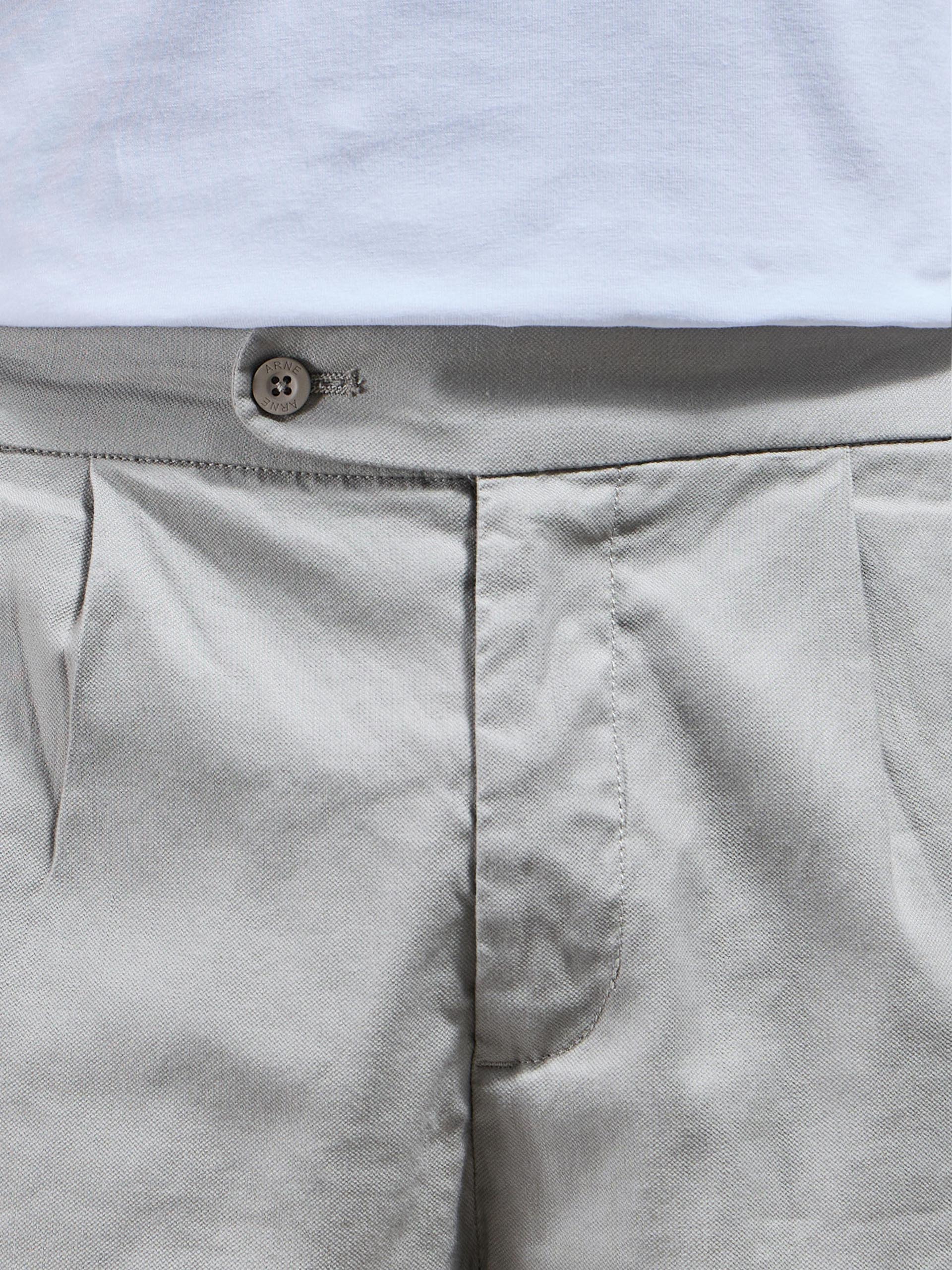 Linen Tailored Short in Stone - Image 4