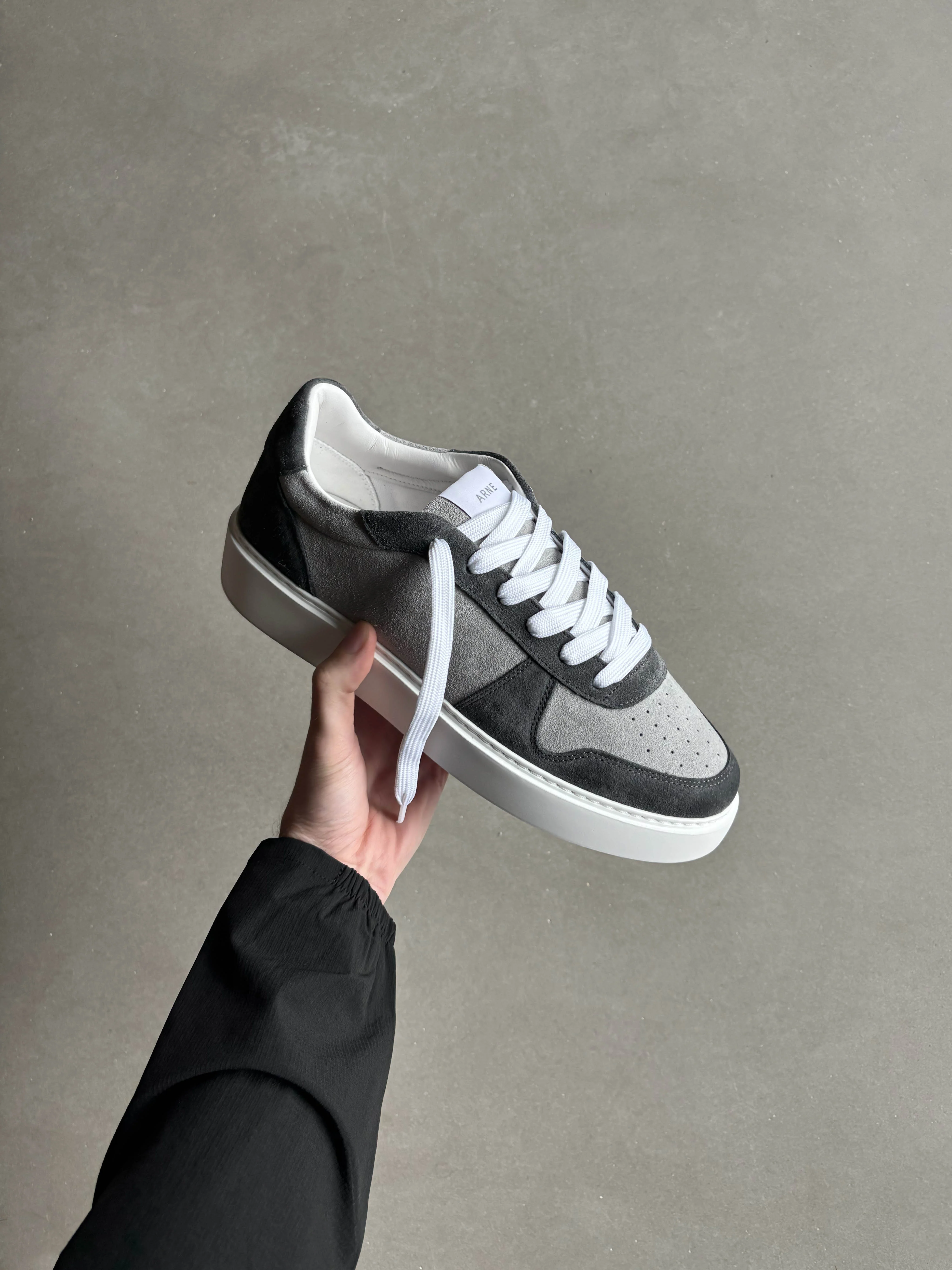 Mid Court Trainer in Grey Suede - Image 6
