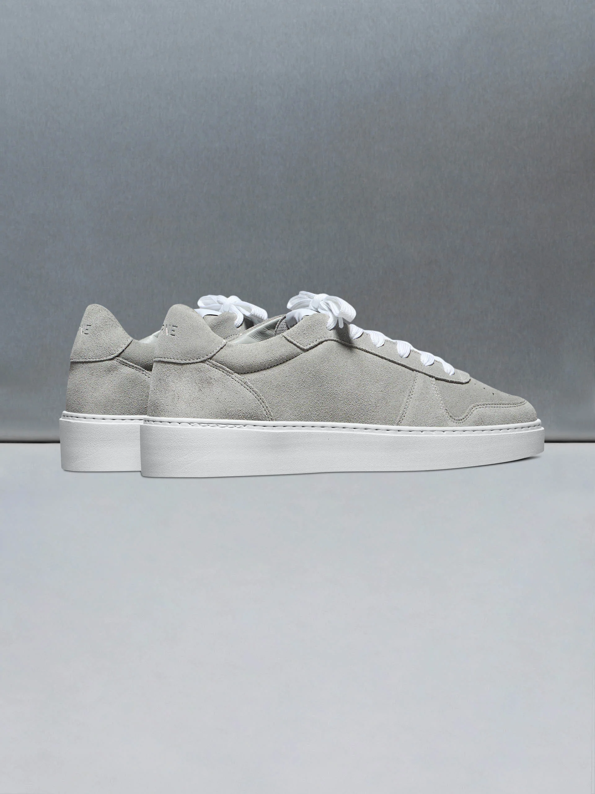 Mid Court Trainer in Light Grey Suede - Image 4