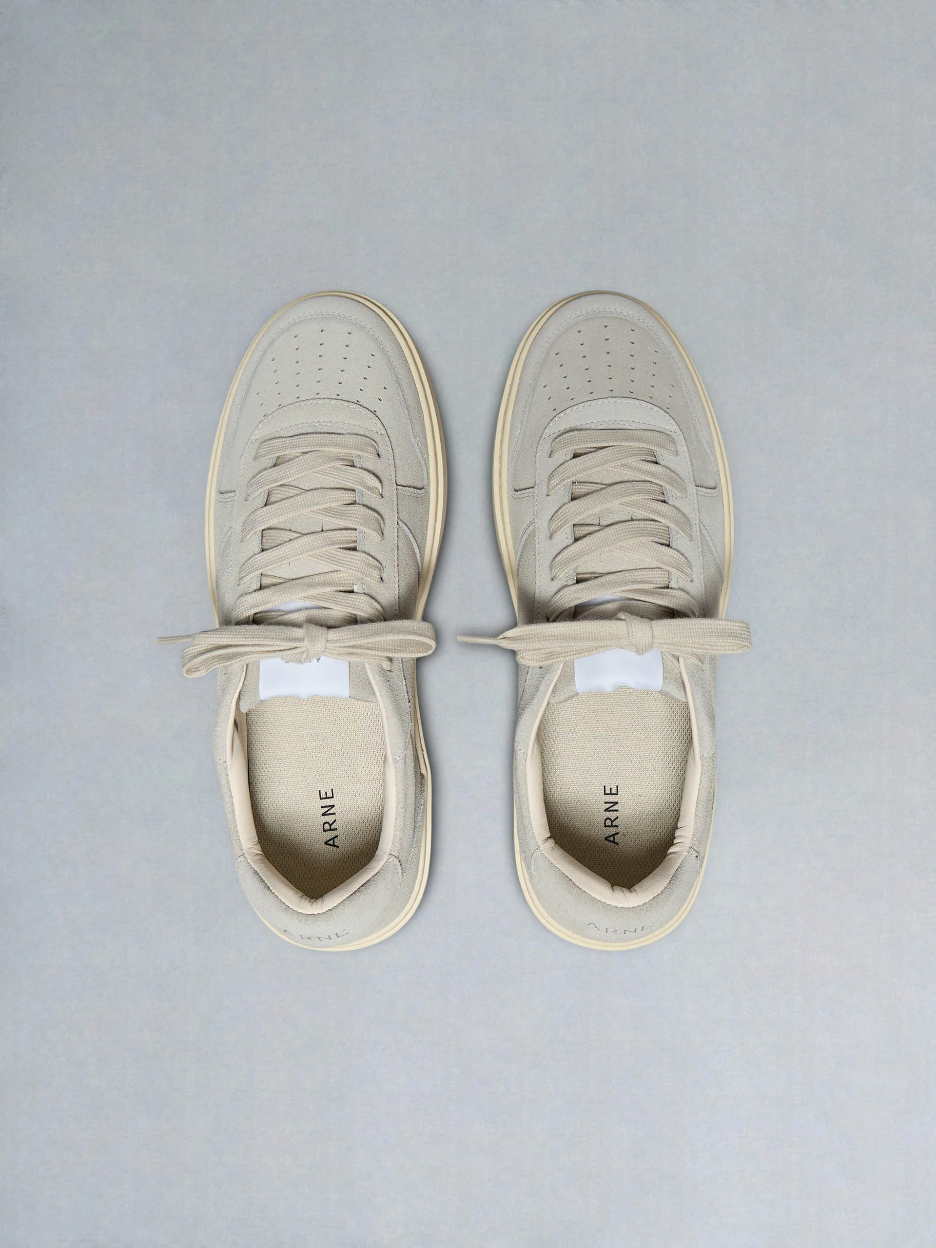 Mid Court Trainer in Stone Suede - Image 5