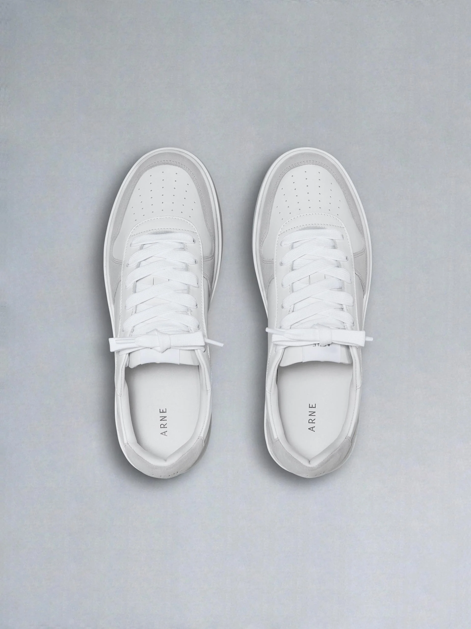 Mid Court Trainer in White Grey - Image 5