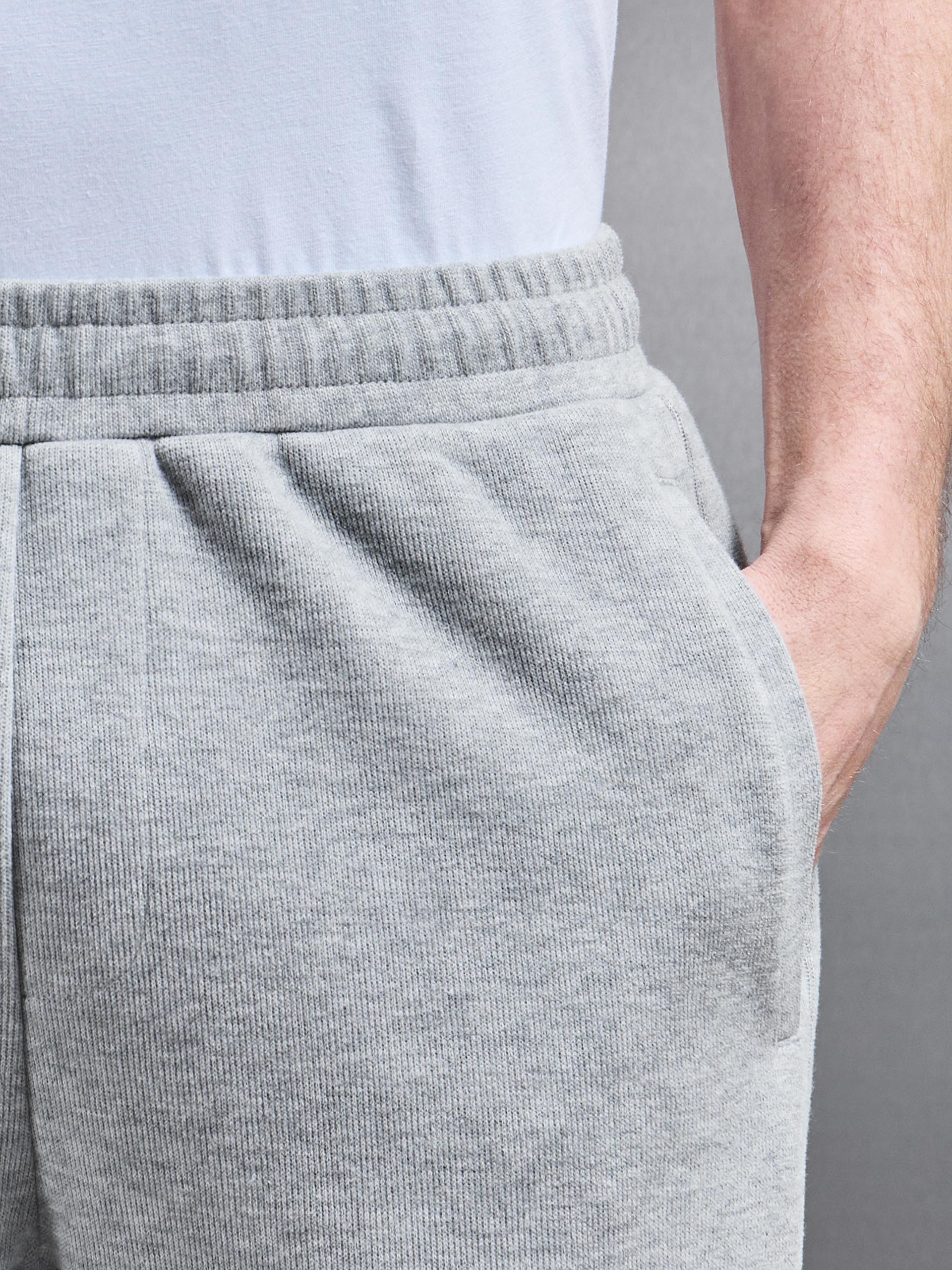 Oversized Open Hem Jogger in Marl Grey - Image 5