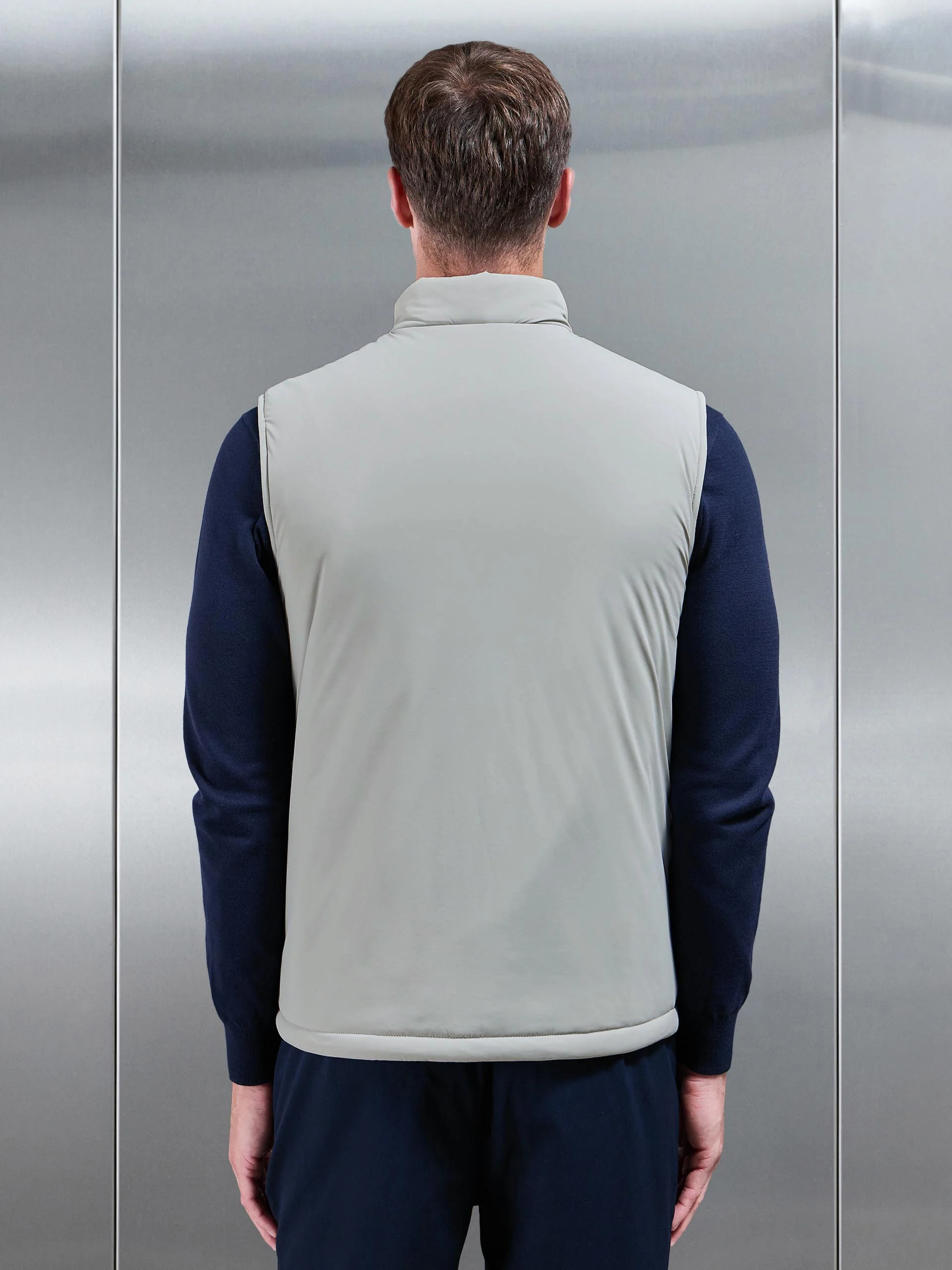 Padded Shell Gilet in Stone - Image 5