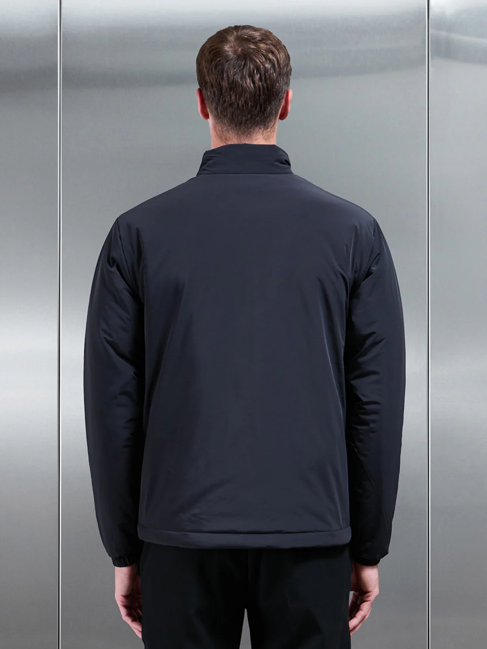 Padded Shell Zip Through Jacket in Black - Image 5