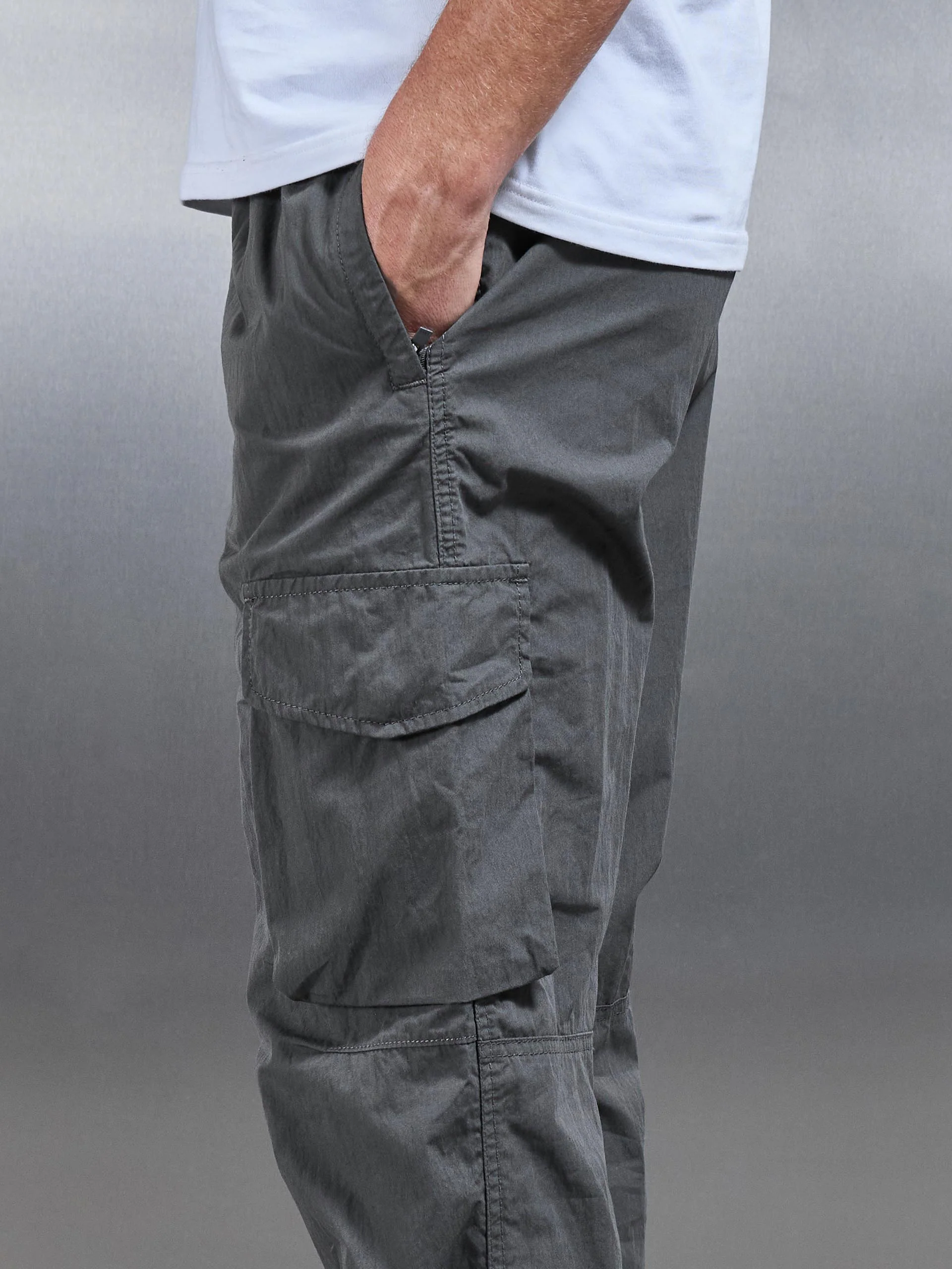 Parachute Cargo Pant in Grey - Image 4