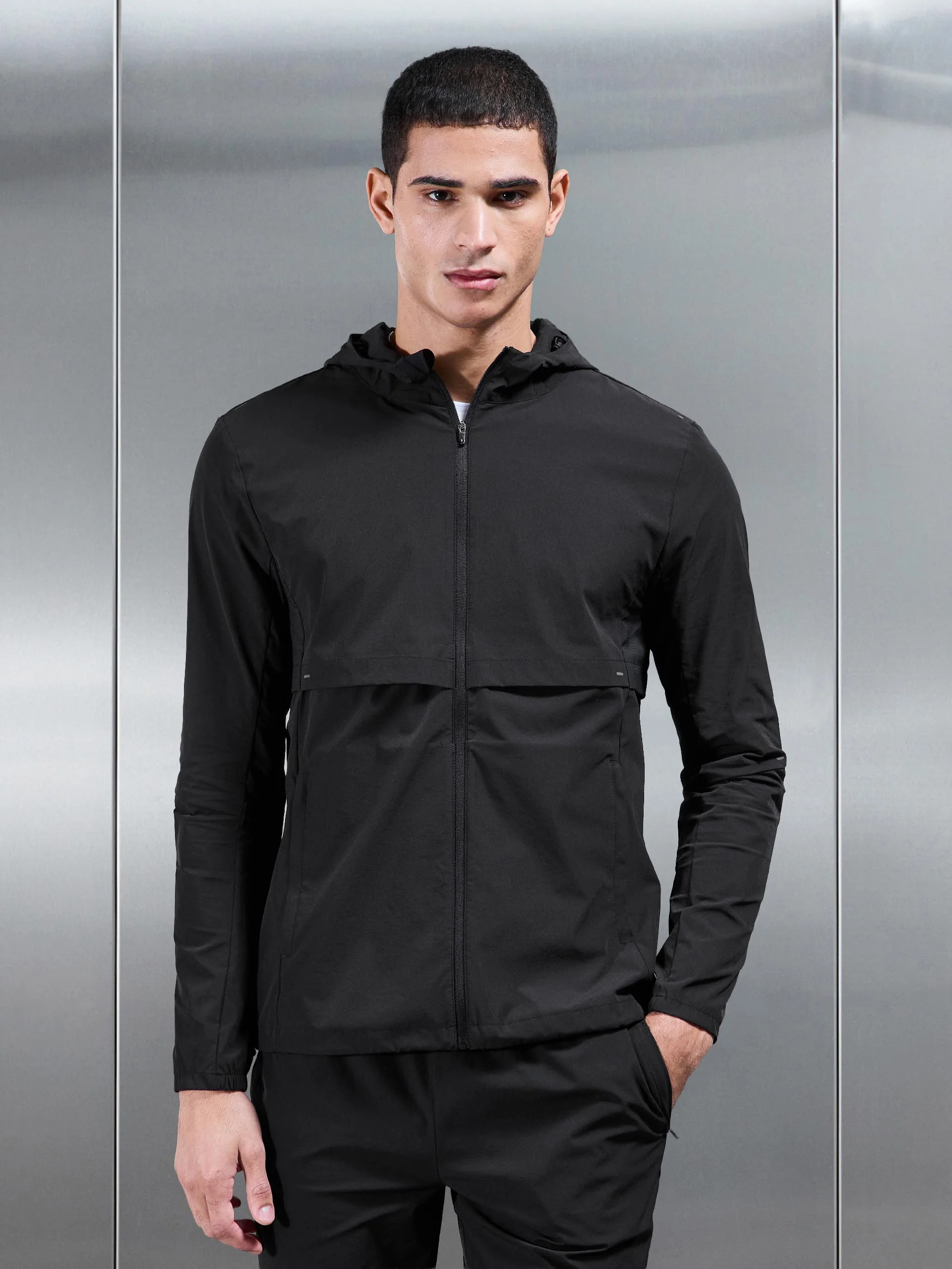 Performance Windbreaker in Black - Image 3