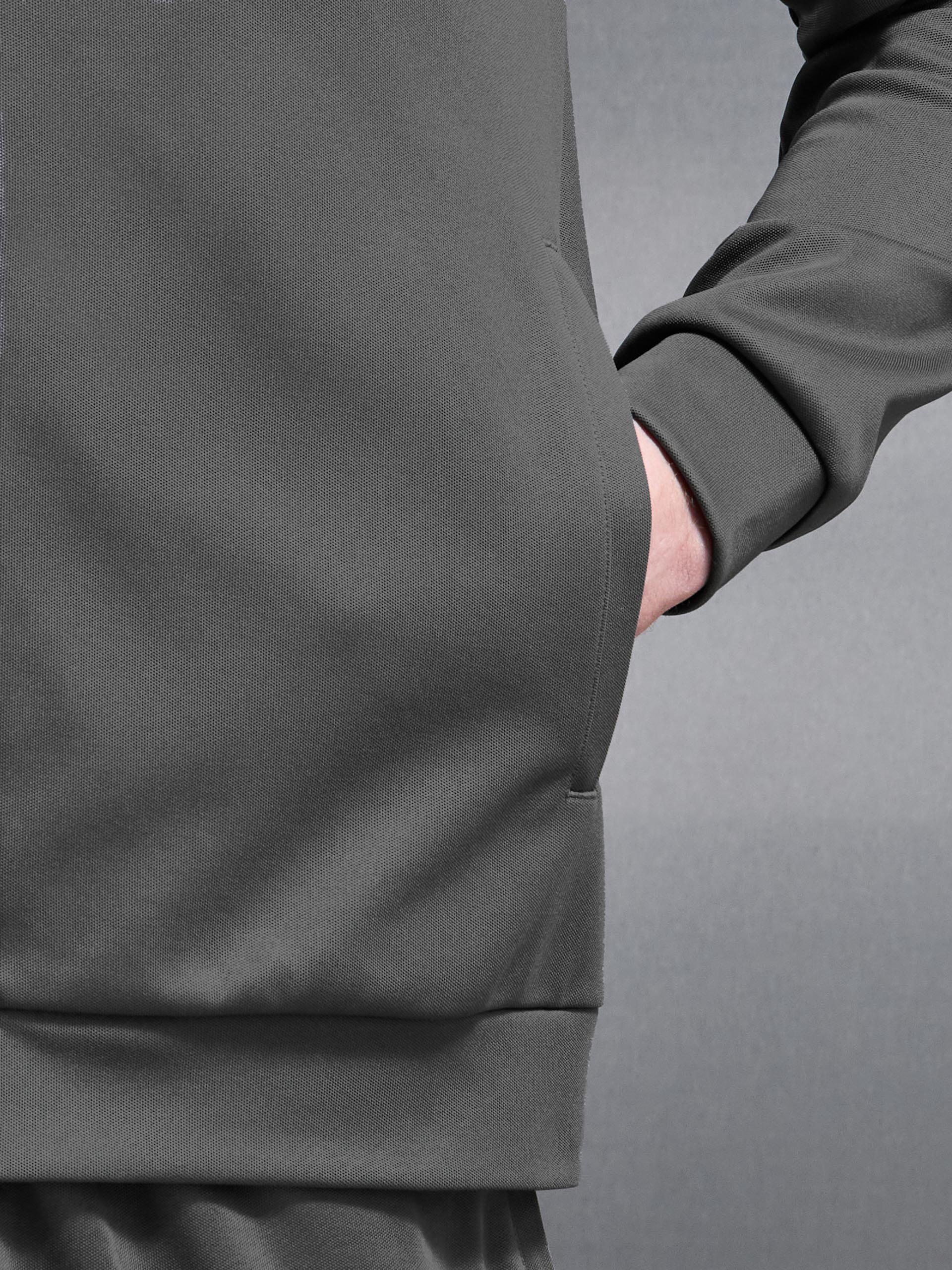 Piping Track Jacket in Grey - Image 5