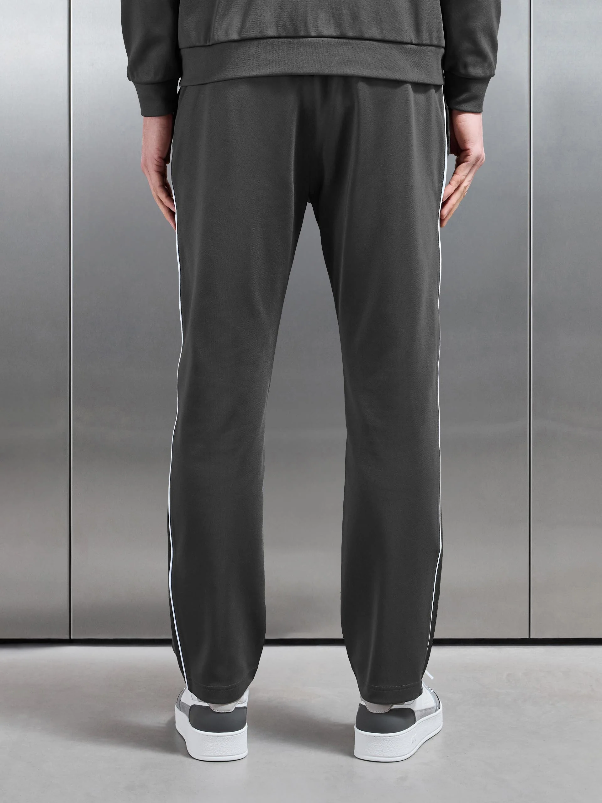 Piping Track Pant in Grey - Image 3