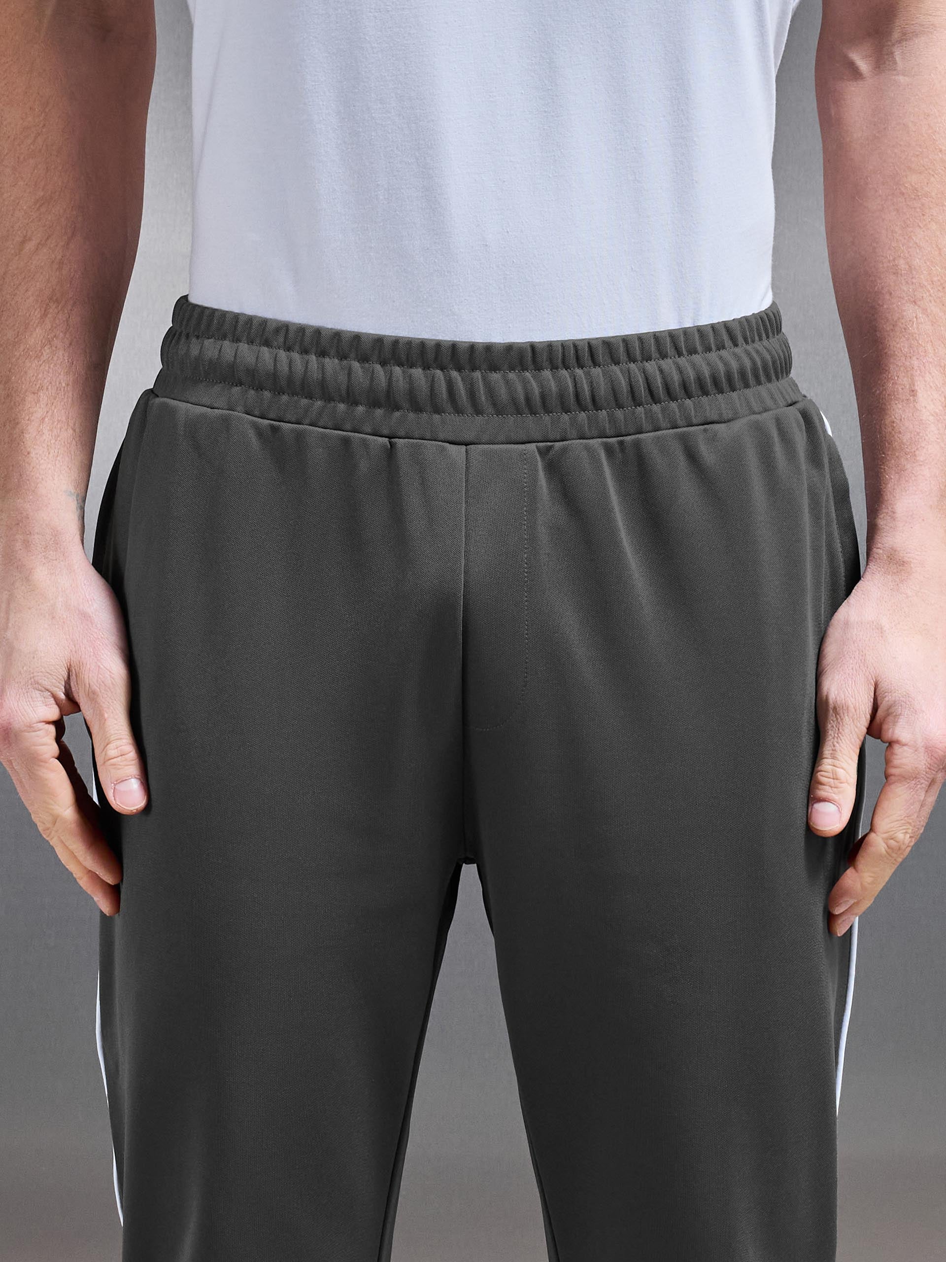 Piping Track Pant in Grey - Image 4