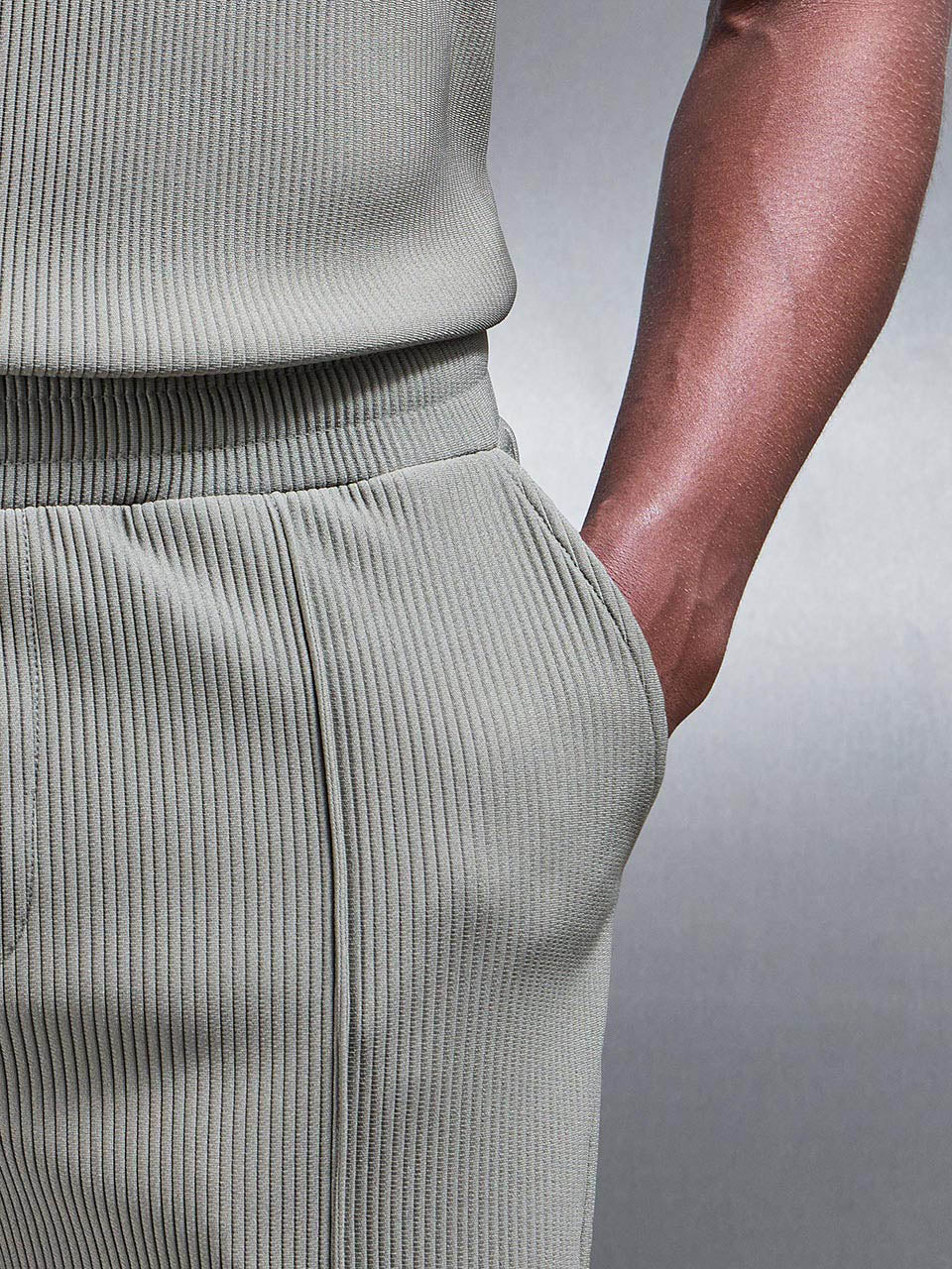 Pleated Short in Sage - Image 6
