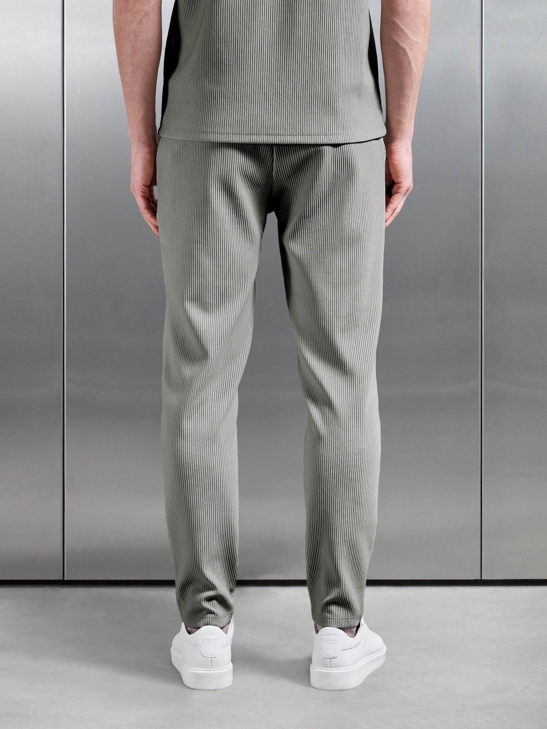 Pleated Trouser in Sage - Image 3