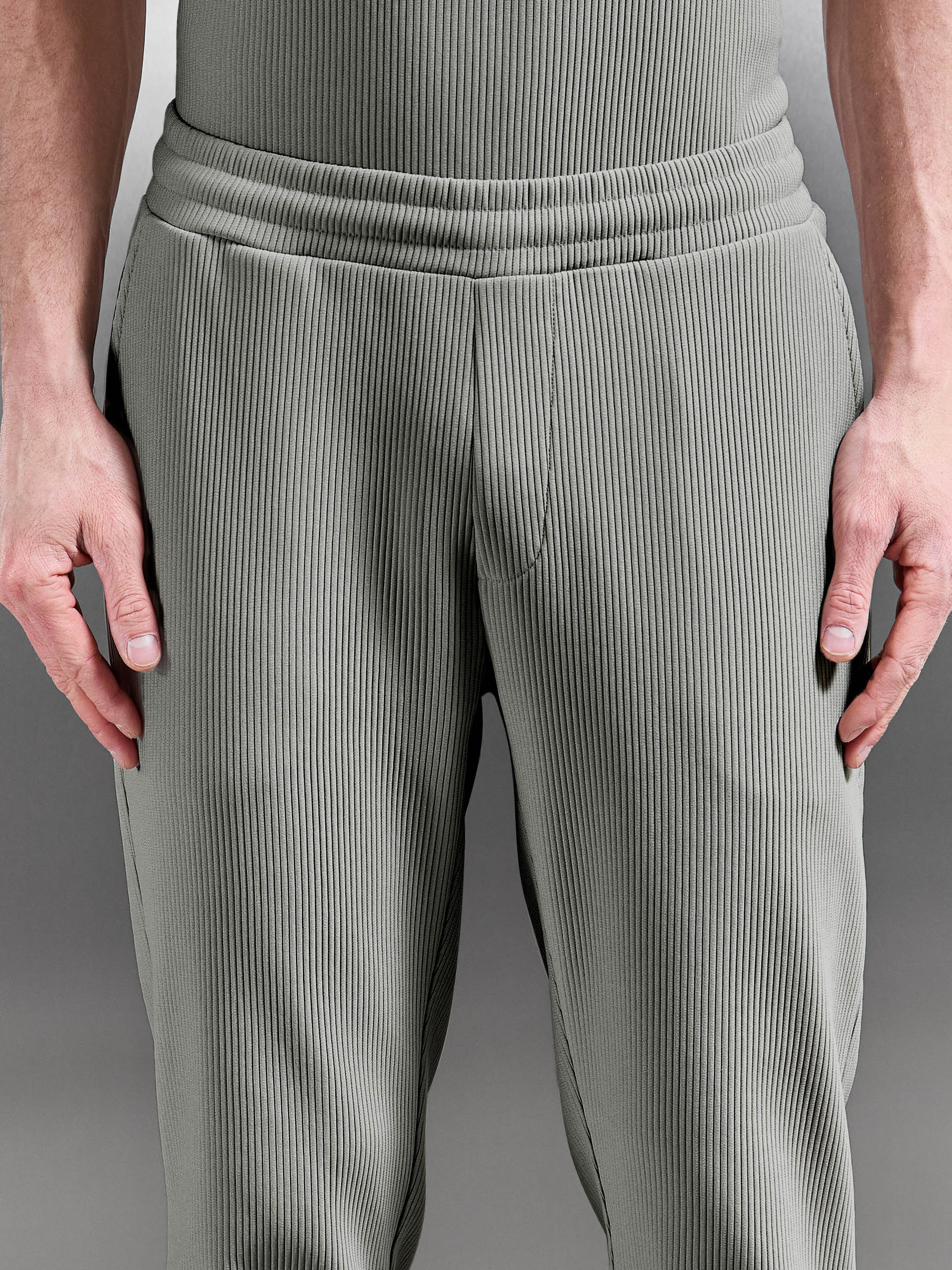Pleated Trouser in Sage - Image 4