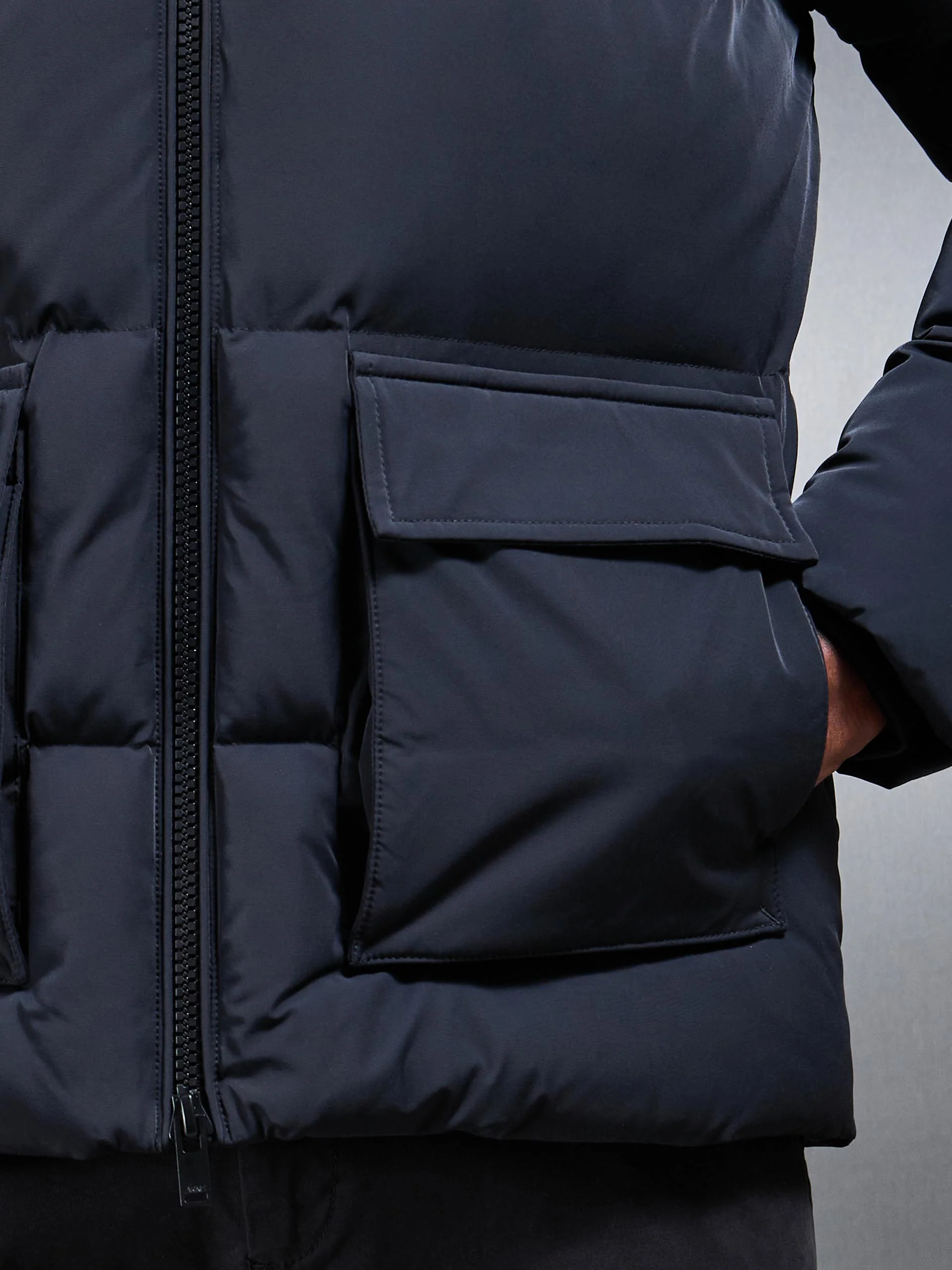 Puffer Parka in Black - Image 6