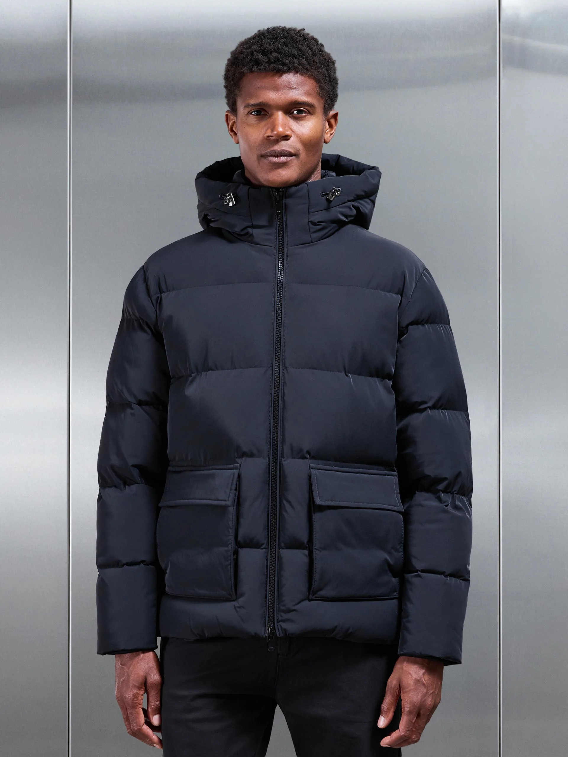 Puffer Parka in Black - Image 7