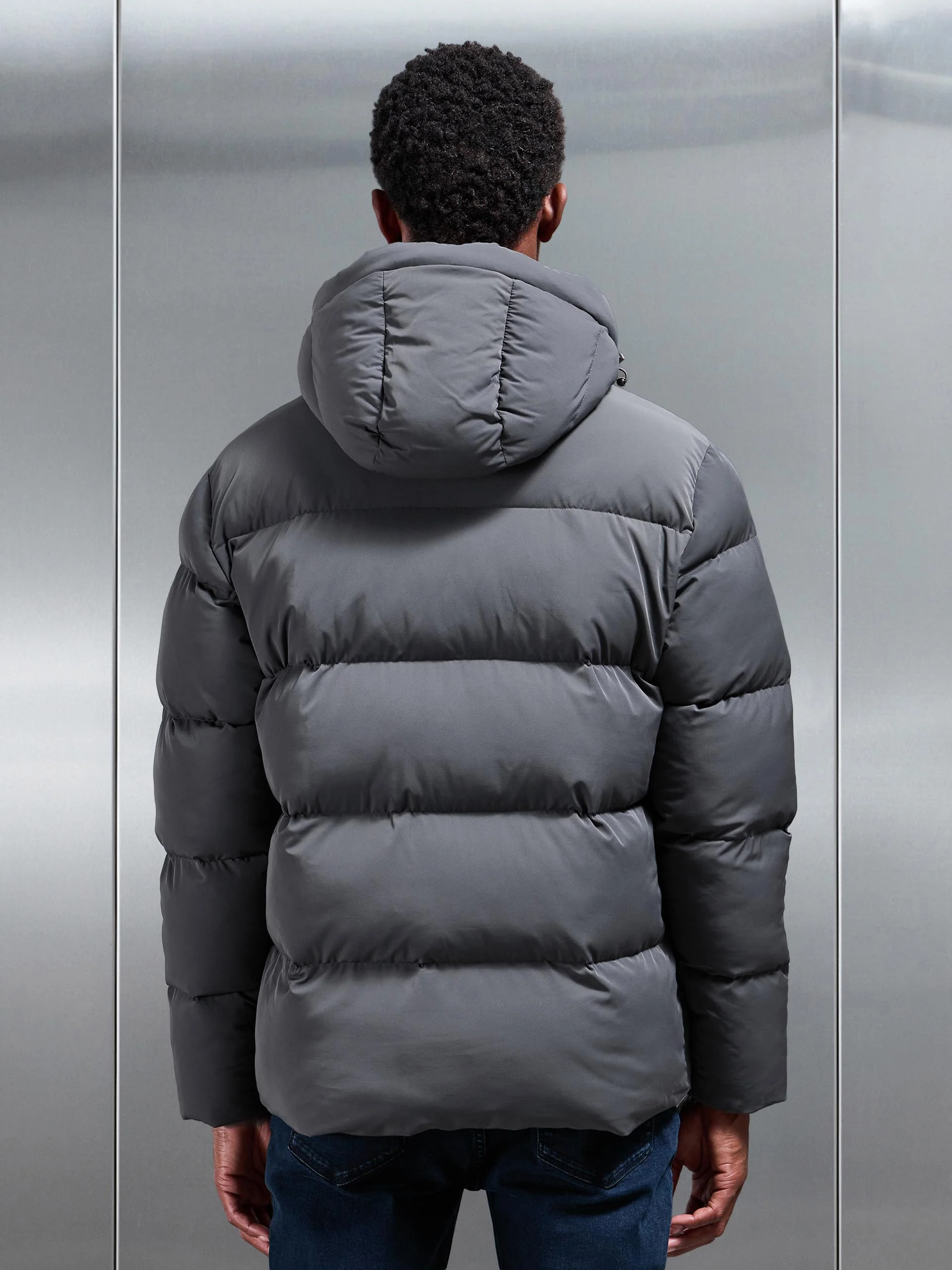 Puffer Parka in Grey - Image 3