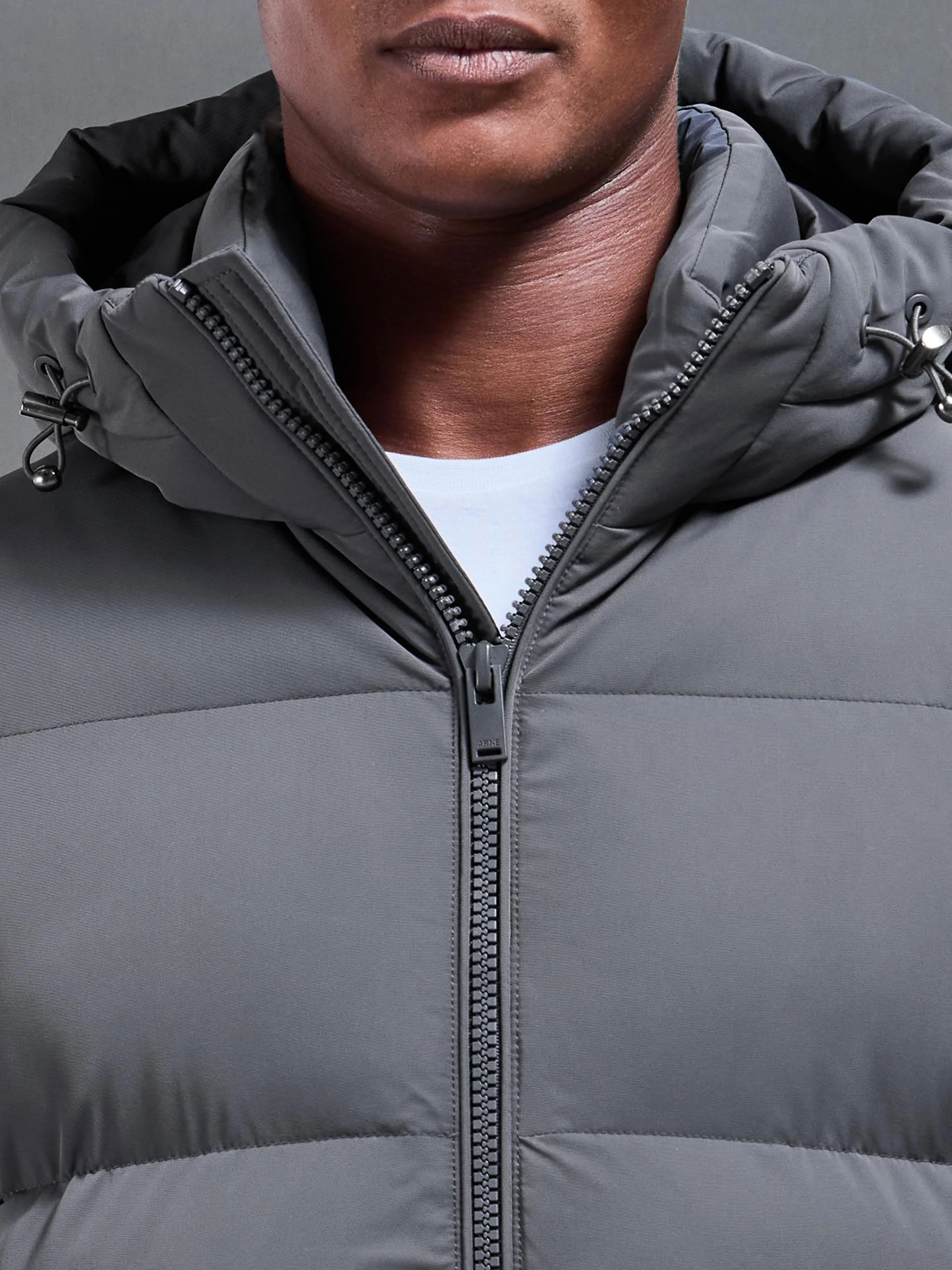 Puffer Parka in Grey - Image 4