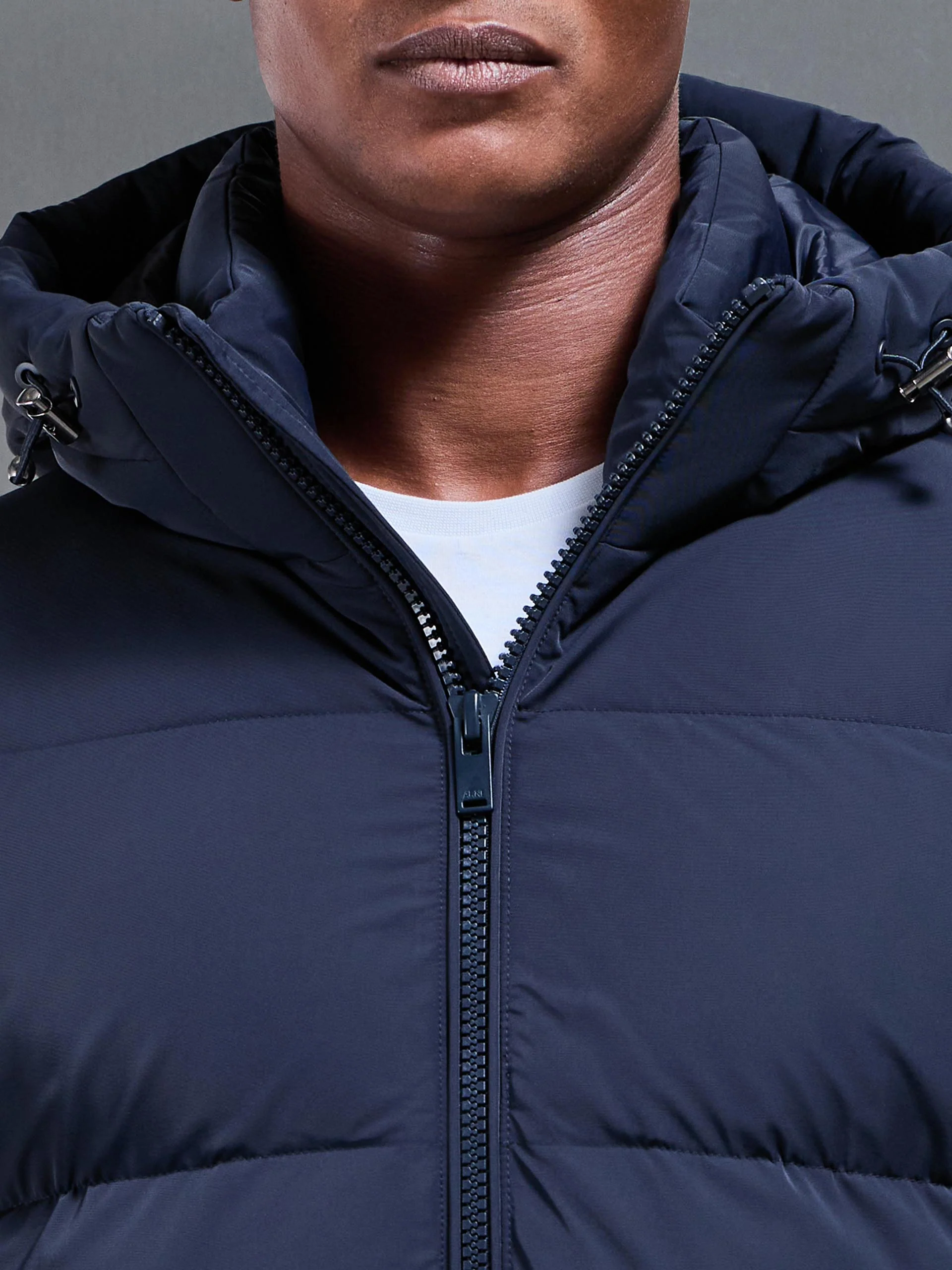 Puffer Parka in Navy - Image 4