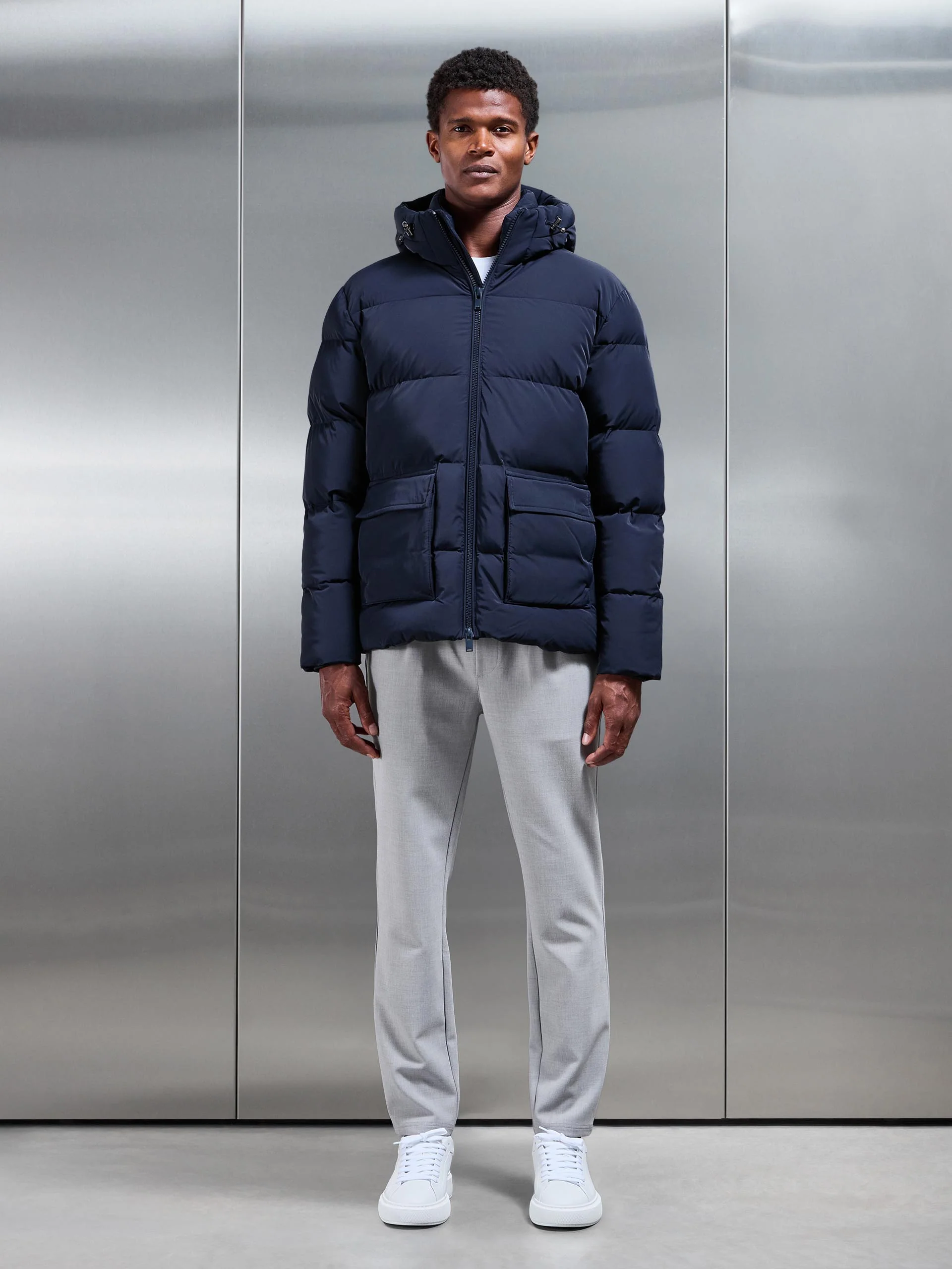 Puffer Parka in Navy - Image 7