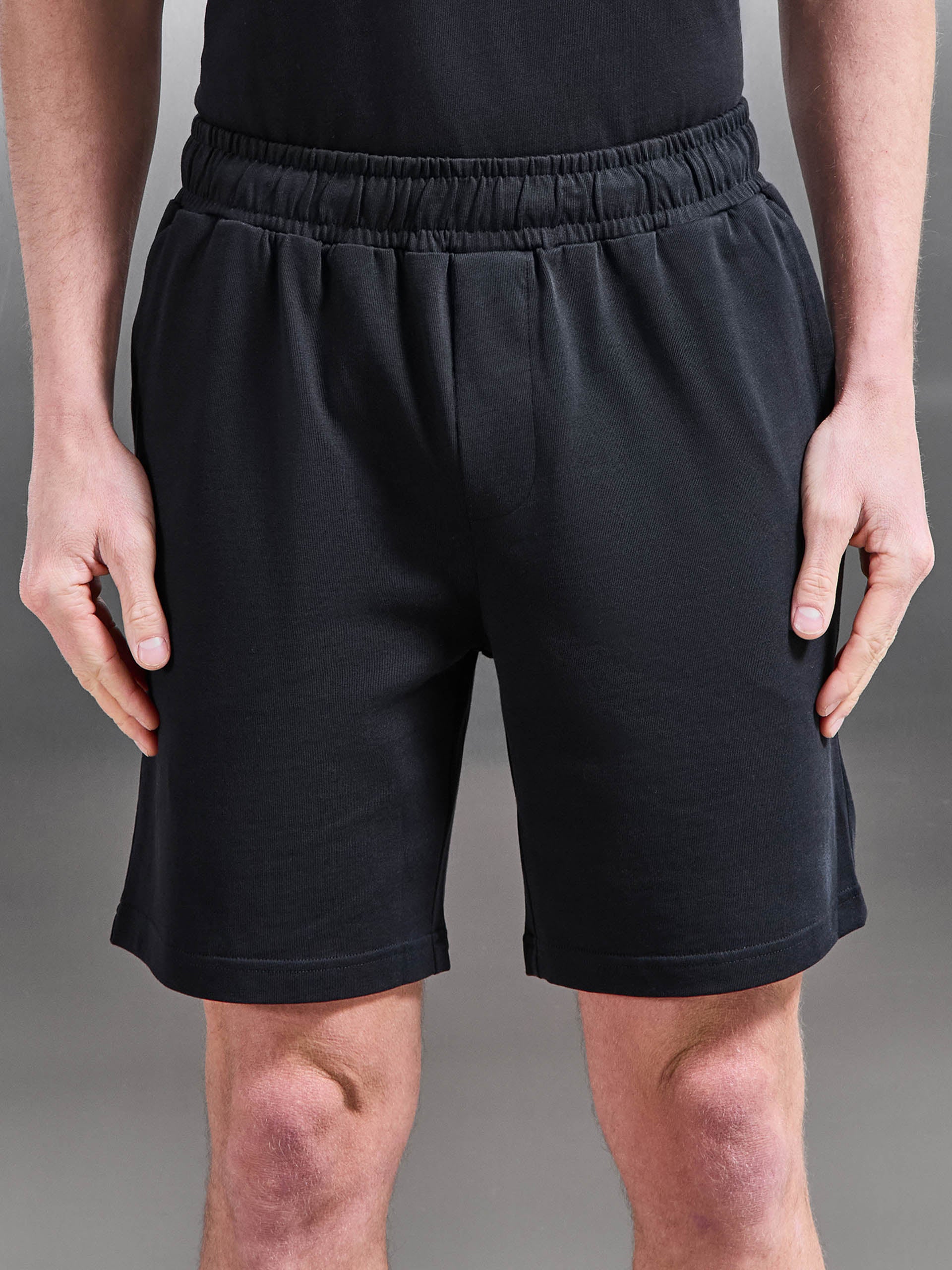 Relaxed Fit Cotton Short in Black - Image 4