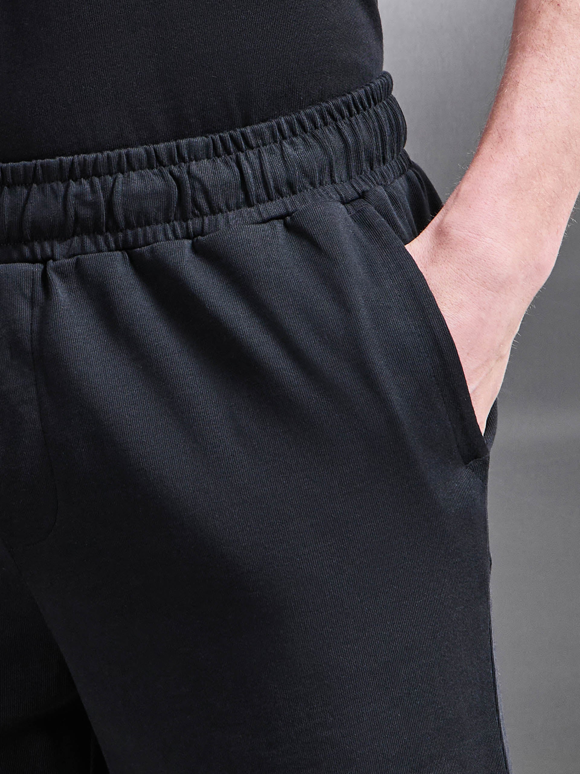 Relaxed Fit Cotton Short in Black - Image 6