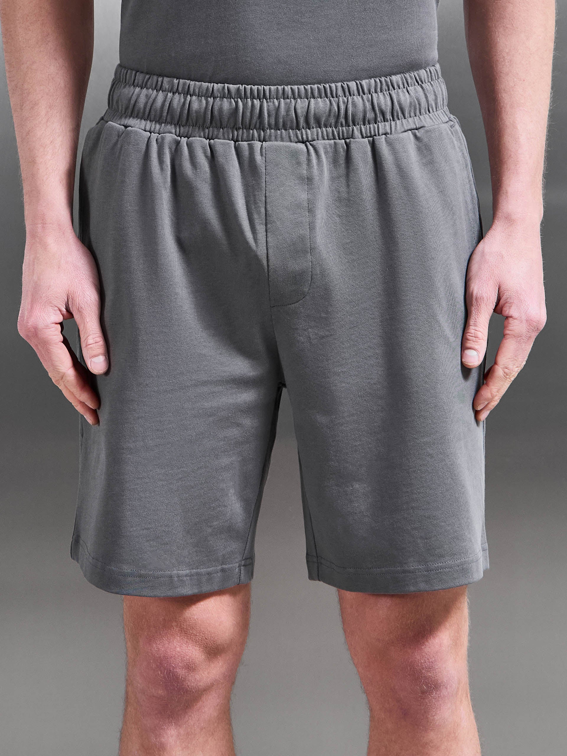 Relaxed Fit Cotton Short in Grey - Image 4