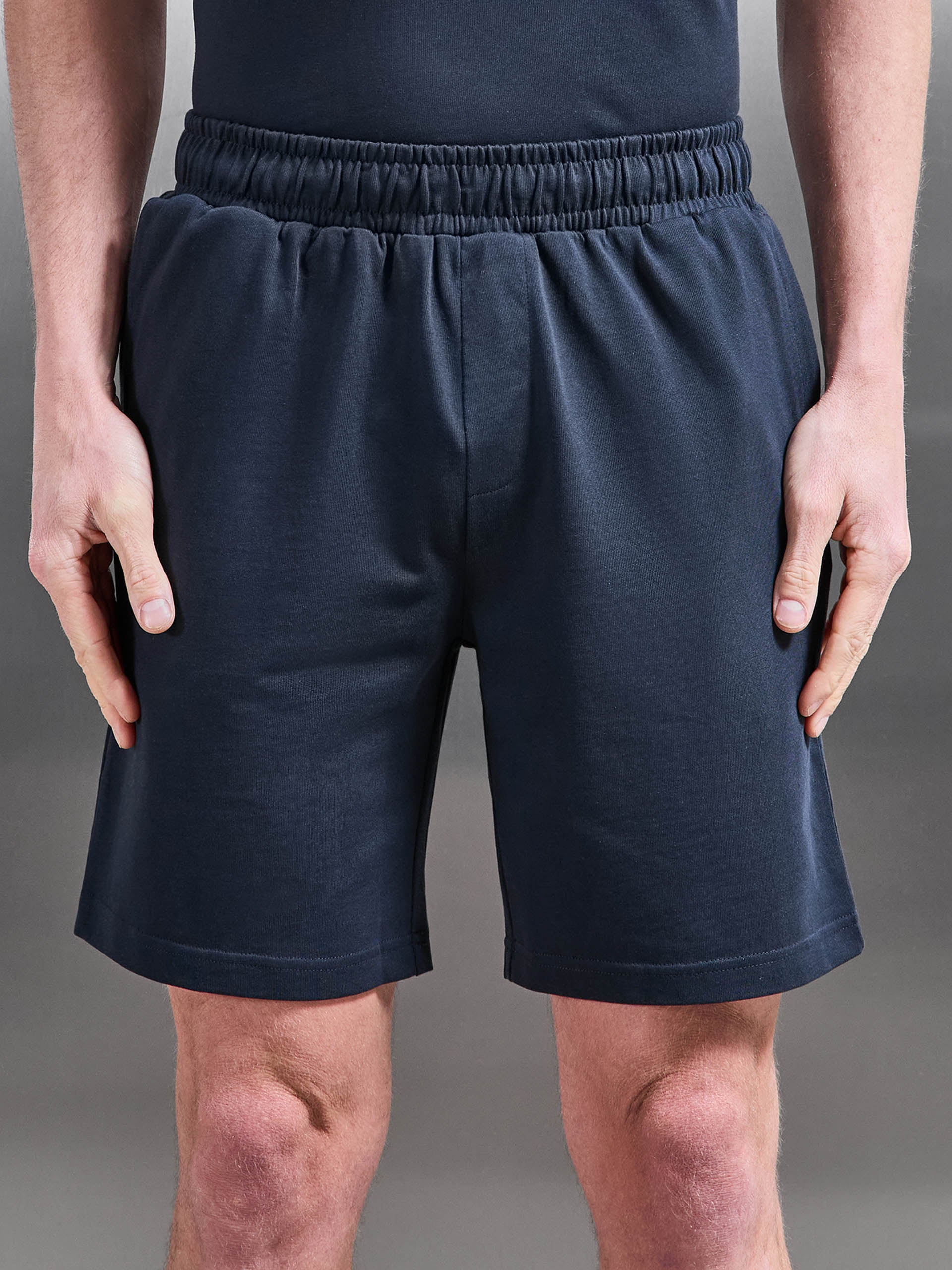 Relaxed Fit Cotton Short in Navy - Image 4