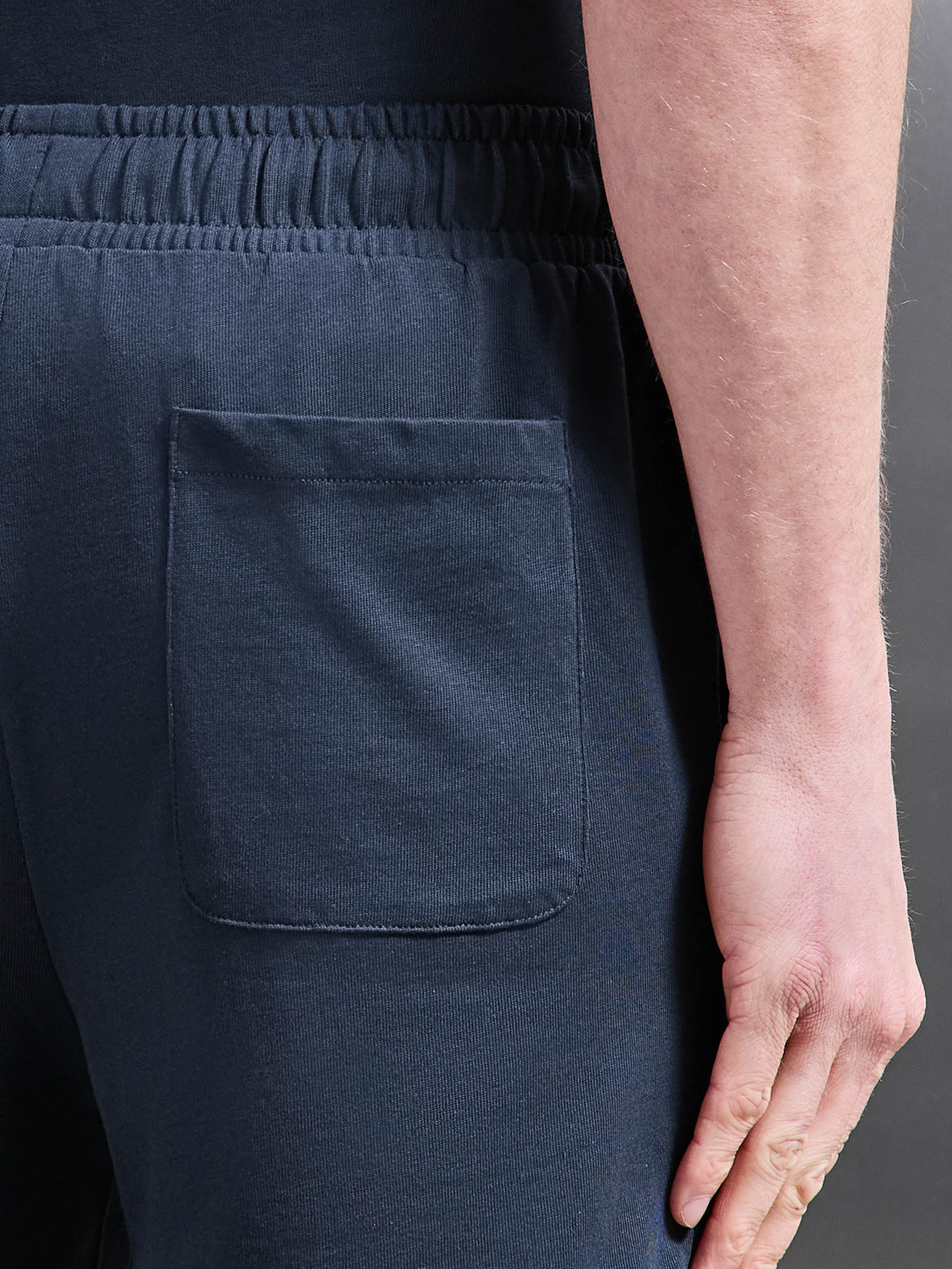 Relaxed Fit Cotton Short in Navy - Image 5
