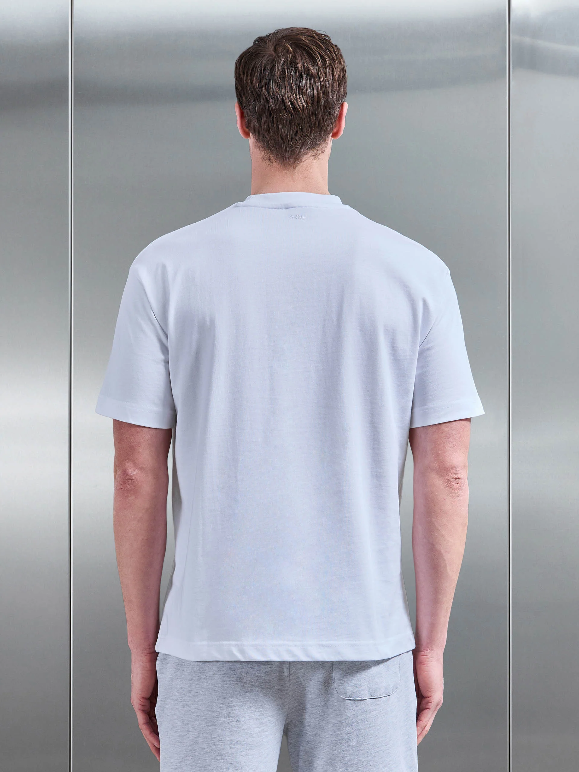 Relaxed Fit Cotton T-Shirt in White - Image 3