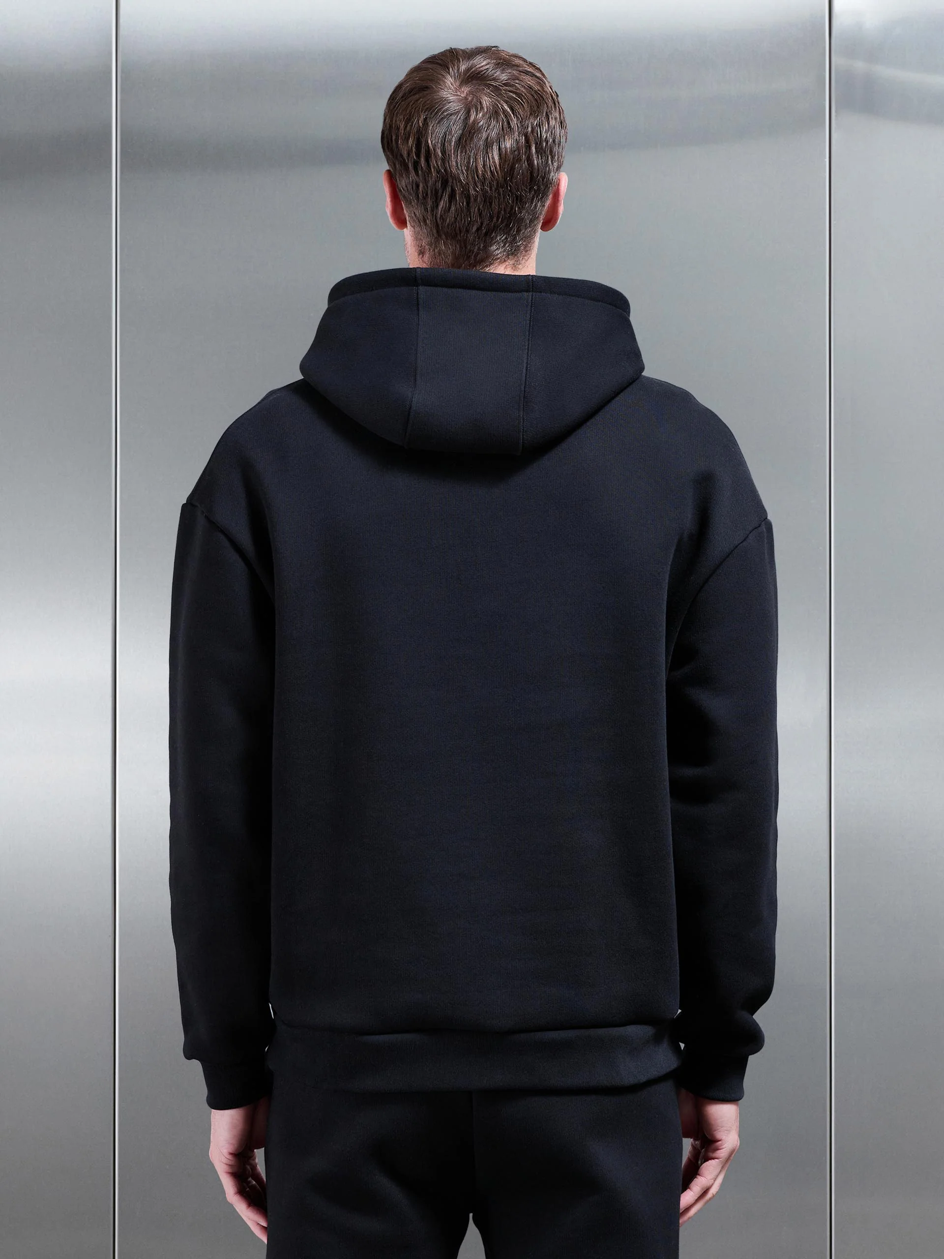 Relaxed Fit Hoodie in Black - Image 2