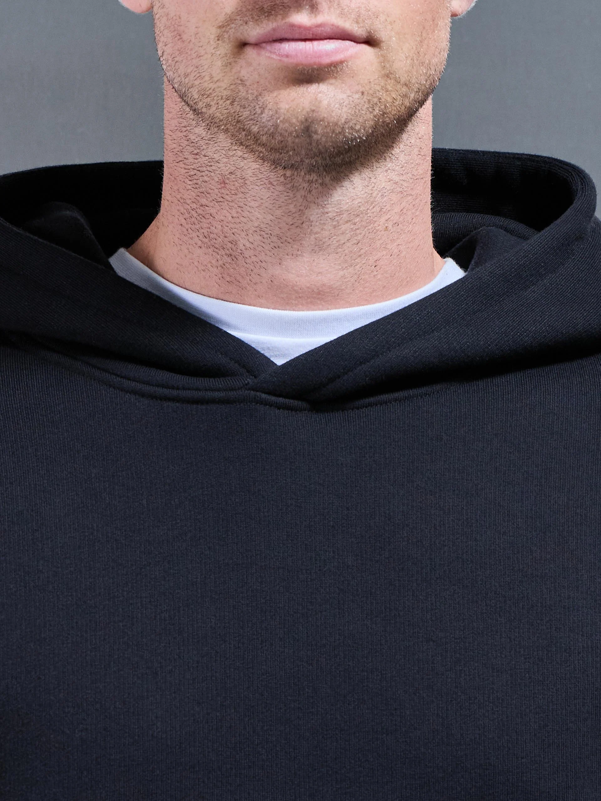 Relaxed Fit Hoodie in Black - Image 3
