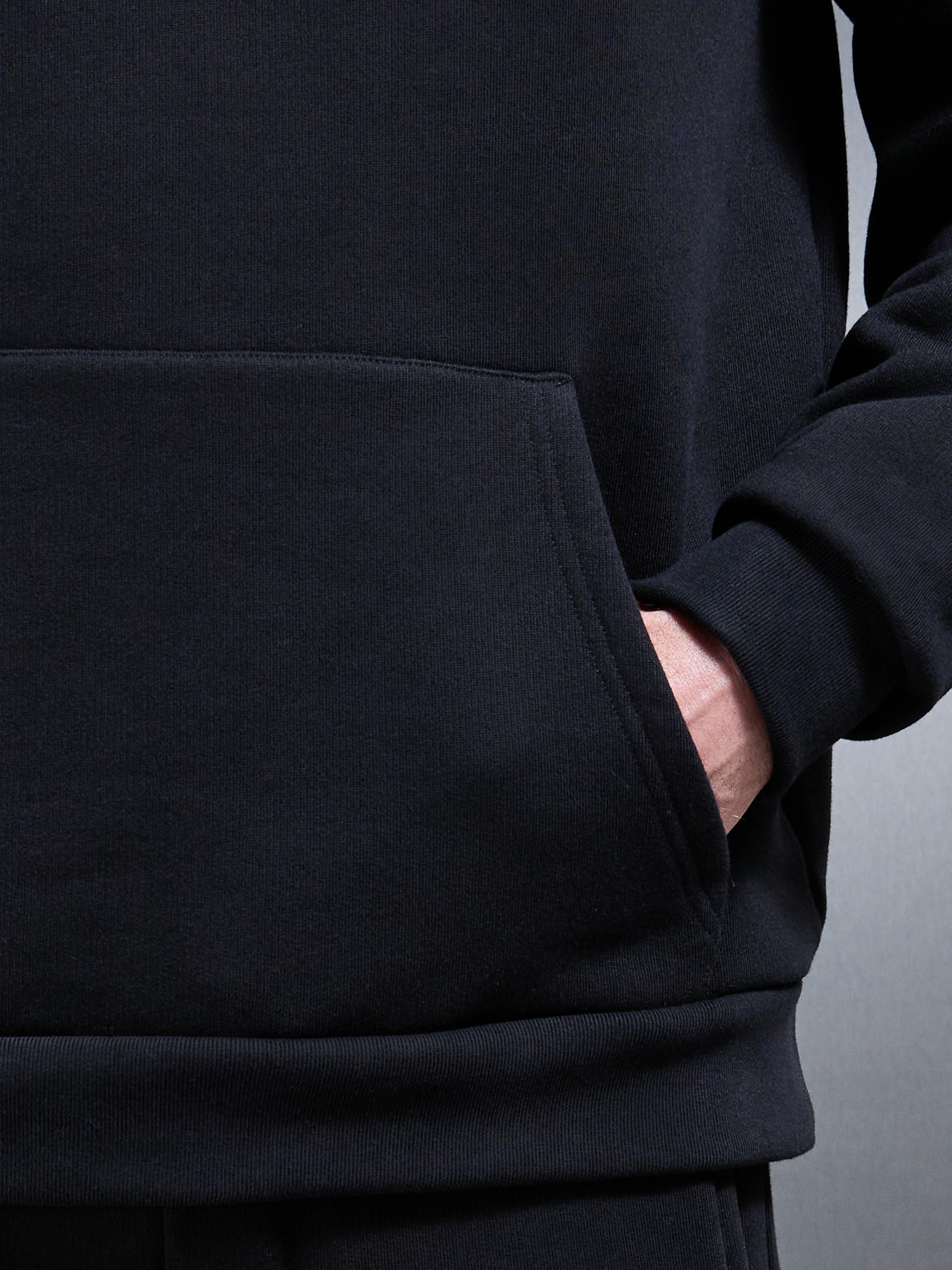 Relaxed Fit Hoodie in Black - Image 4
