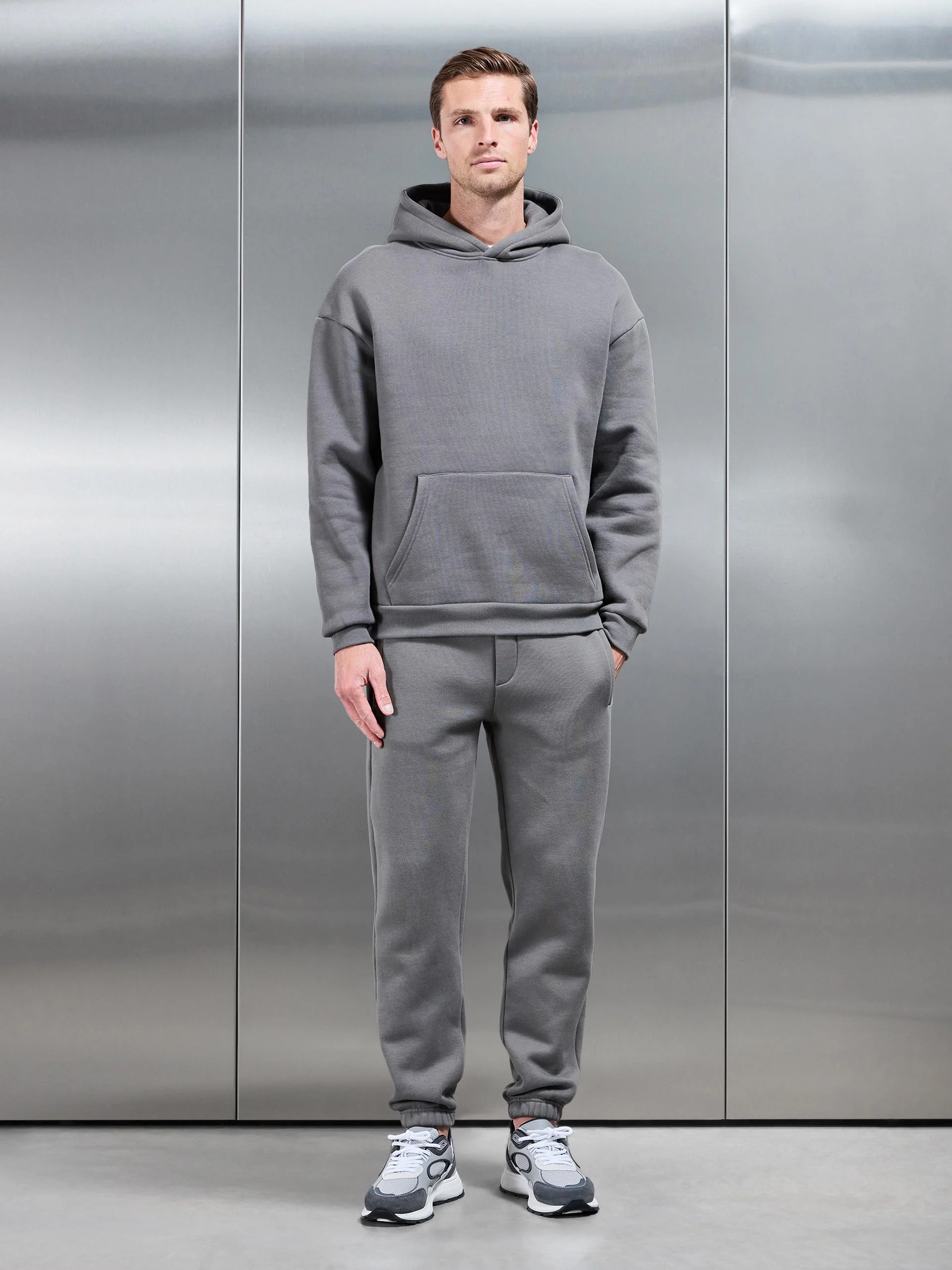 Relaxed Fit Hoodie in Grey - Image 2