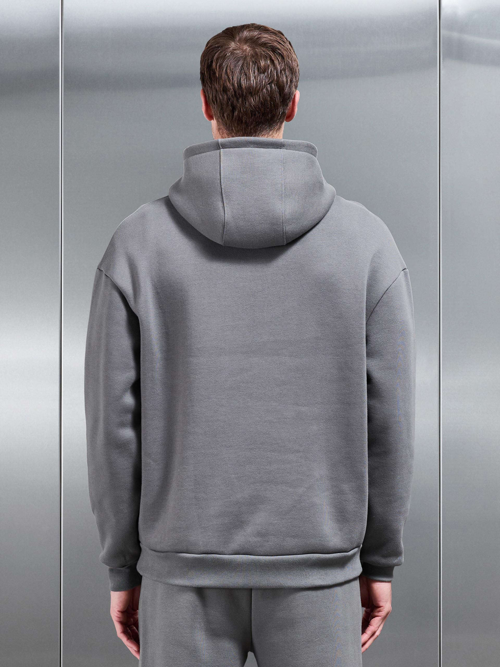 Relaxed Fit Hoodie in Grey - Image 3