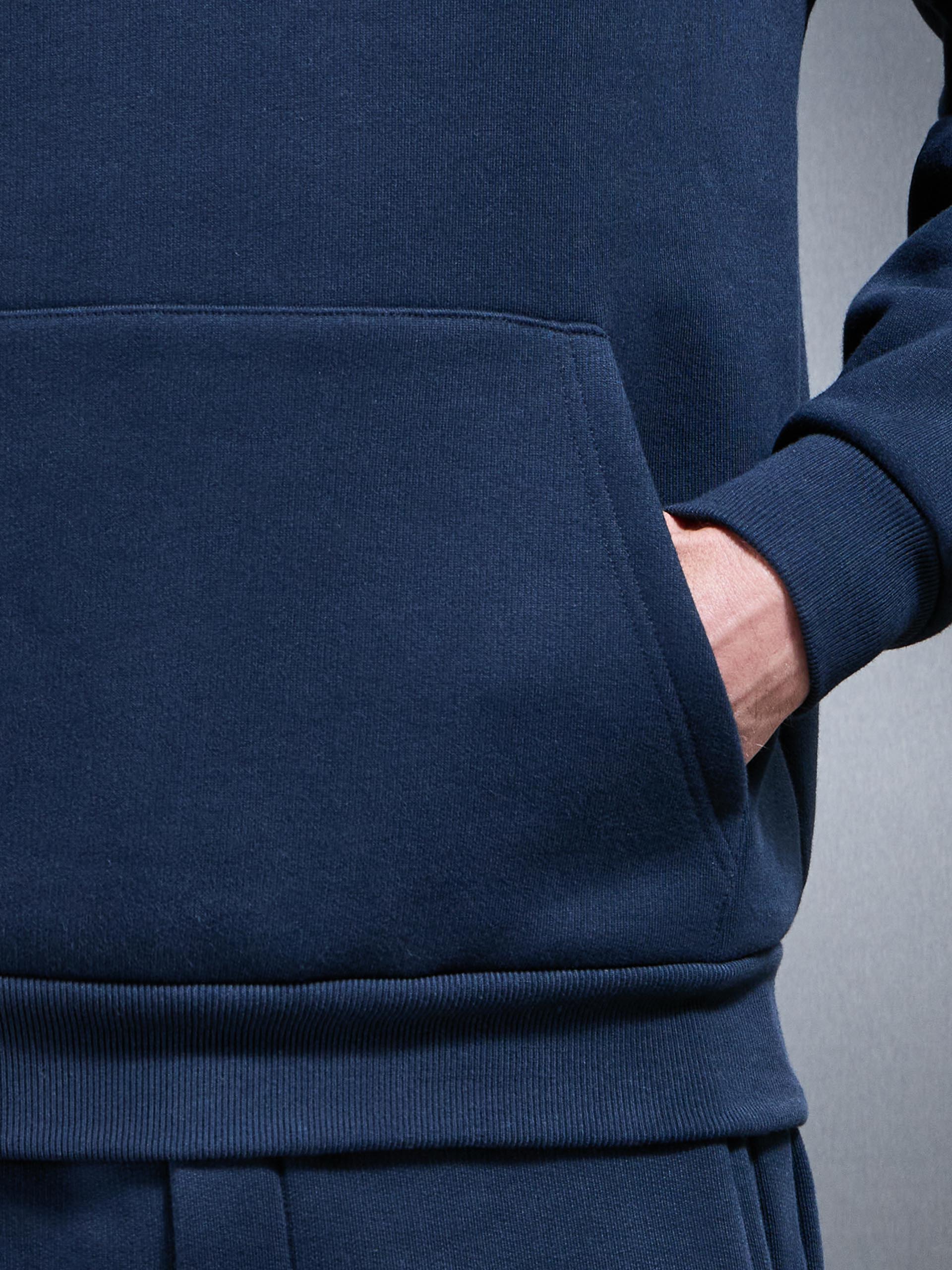 Relaxed Fit Hoodie in Navy - Image 6