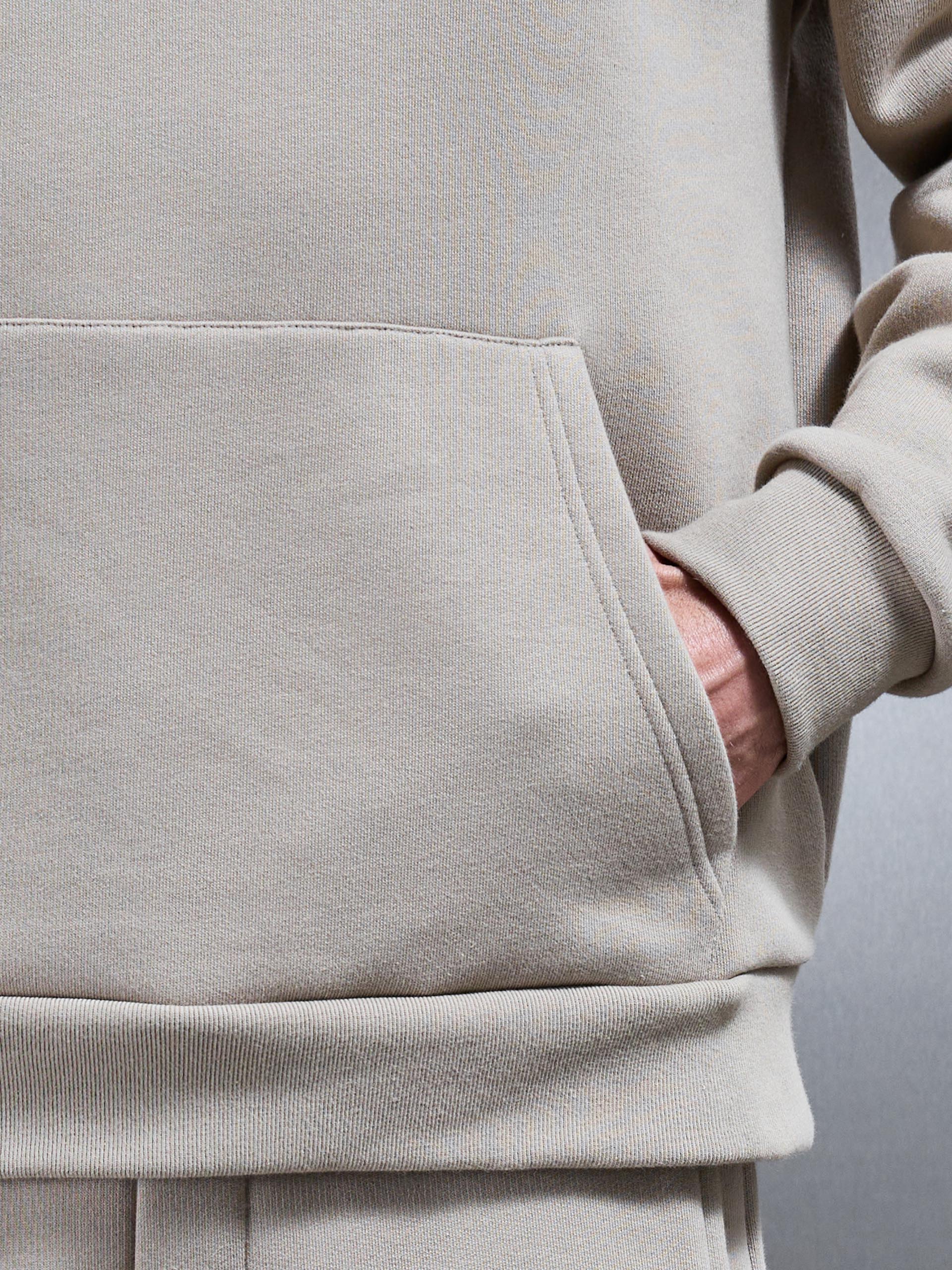 Relaxed Fit Hoodie in Stone - Image 5