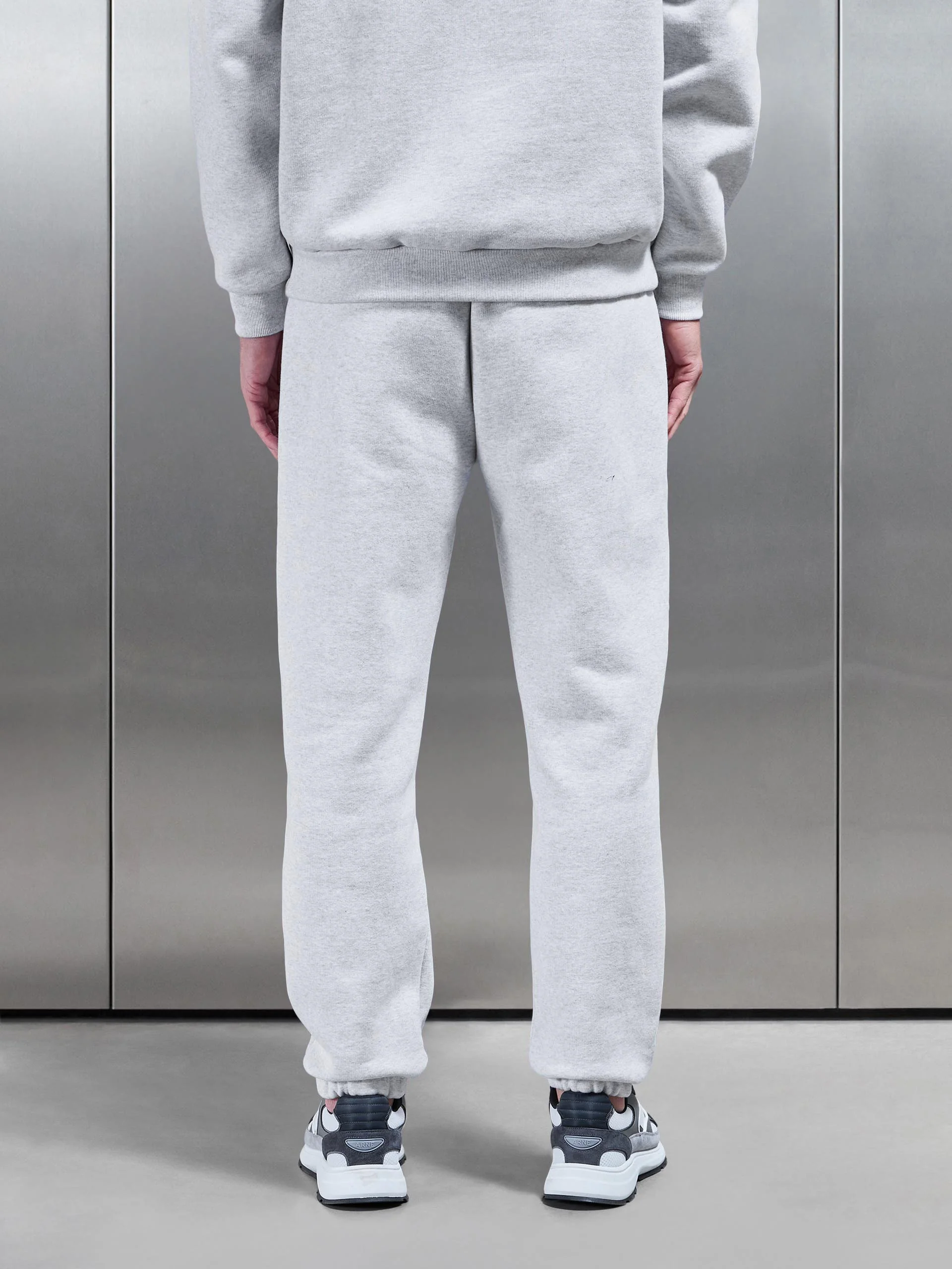 Relaxed Fit Jogger in Marl Grey - Image 4