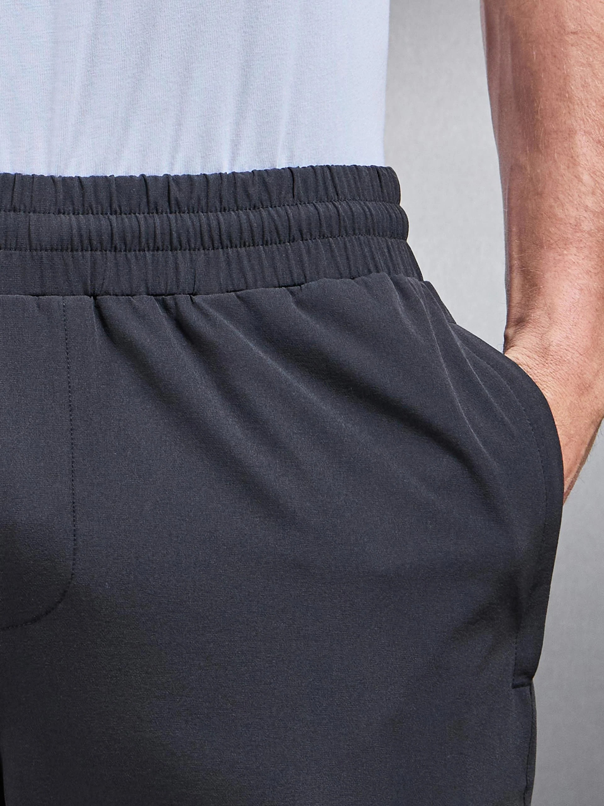 Relaxed Fit Nylon Trackpant in Grey - Image 6