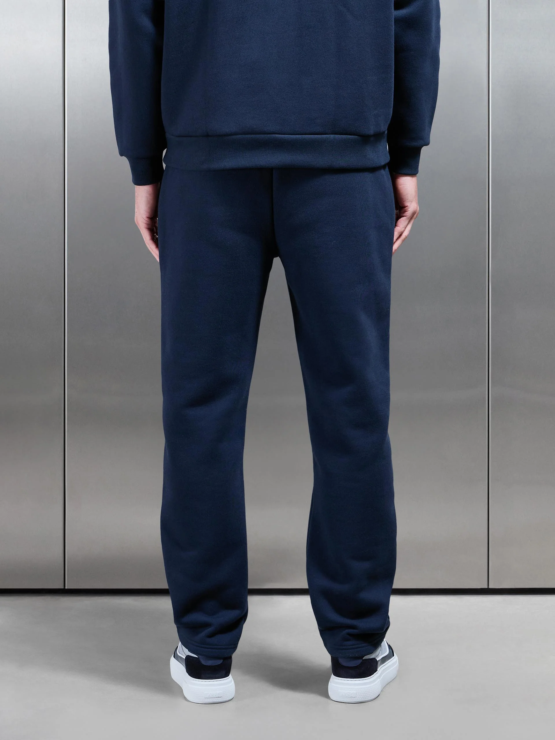 Relaxed Fit Straight Leg Jogger in Navy - Image 3