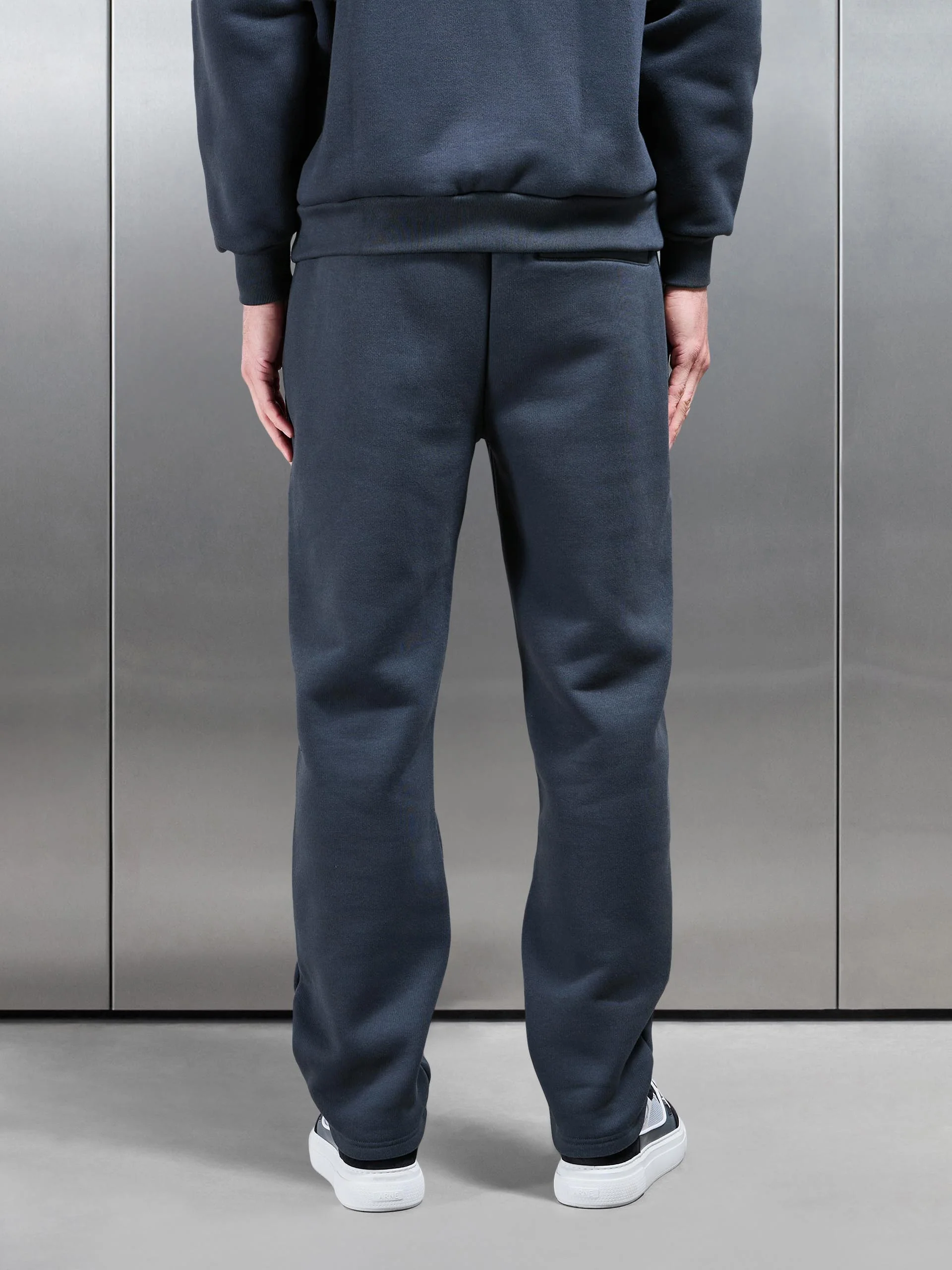 Relaxed Fit Straight Leg Jogger in Slate Blue - Image 3