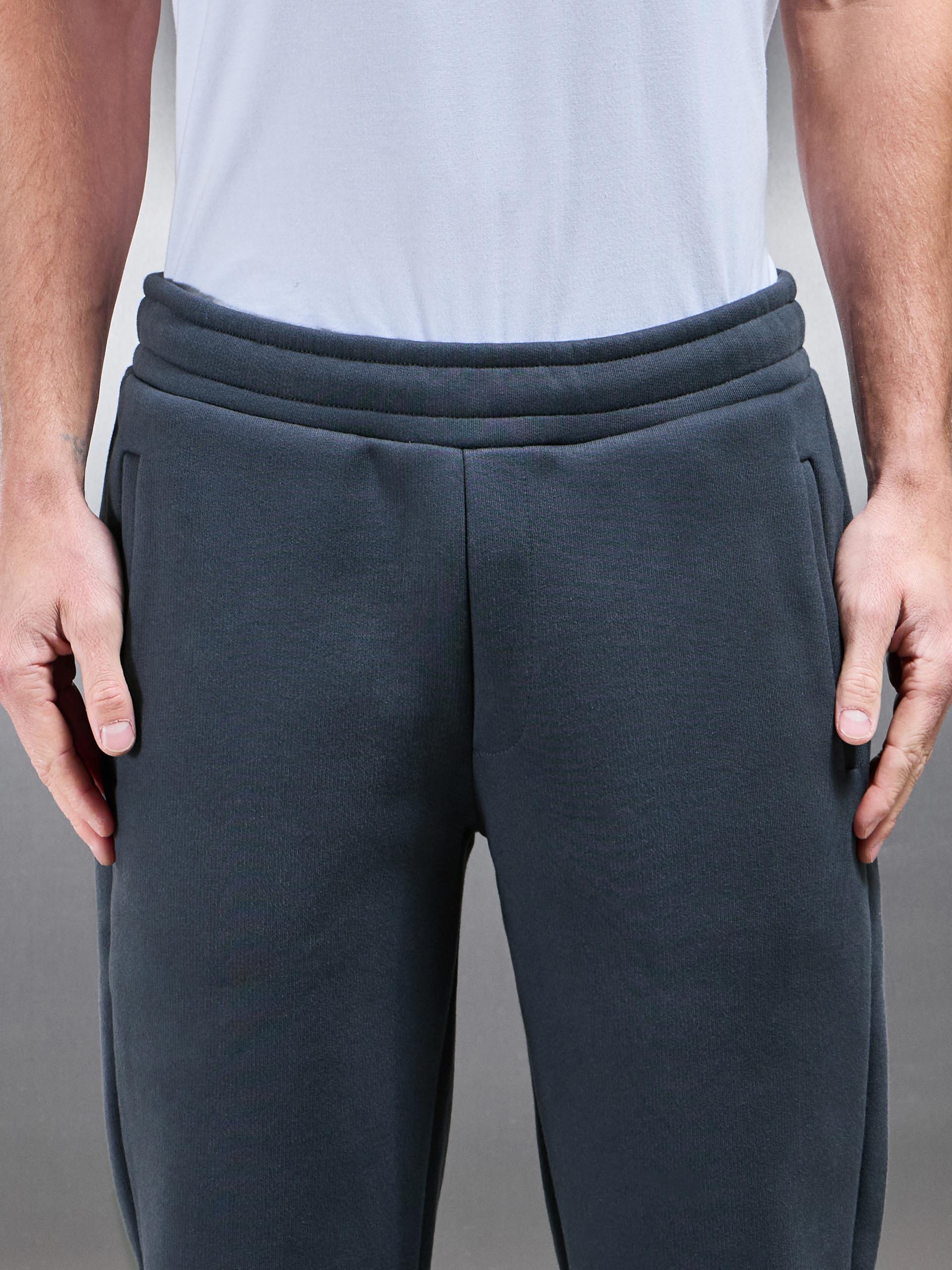 Relaxed Fit Straight Leg Jogger in Slate Blue - Image 5