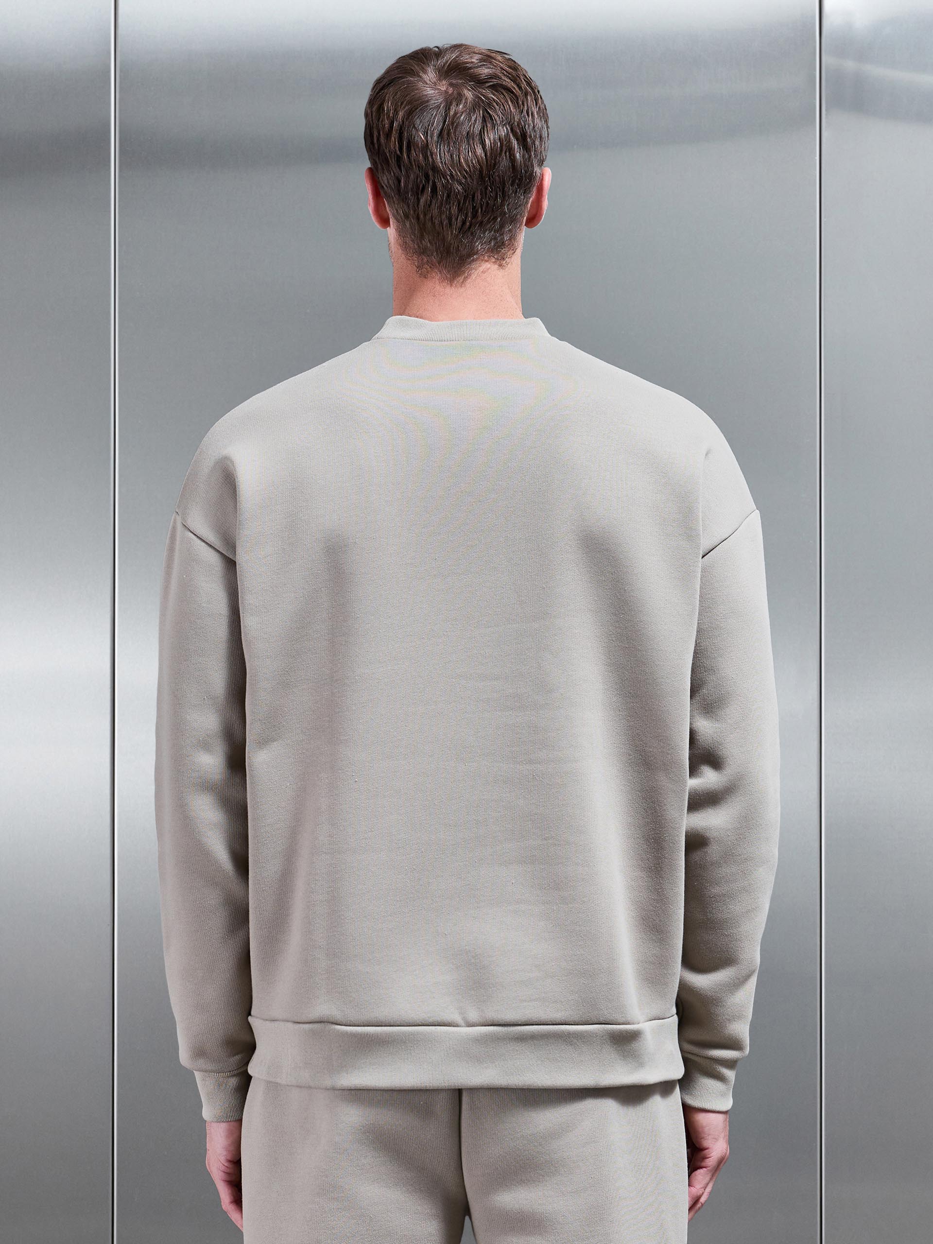 Relaxed Fit Sweatshirt in Stone - Image 3